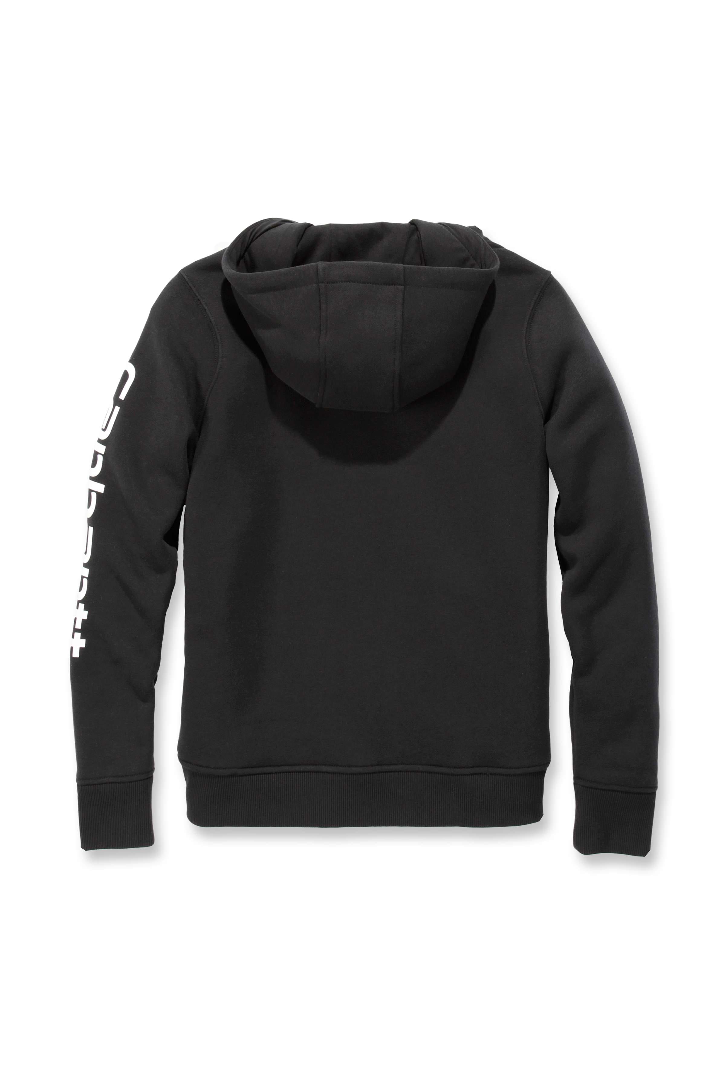 Carhartt 102791 Iconic Clarksburg Logo Sweatshirt Dame detalje til broderi