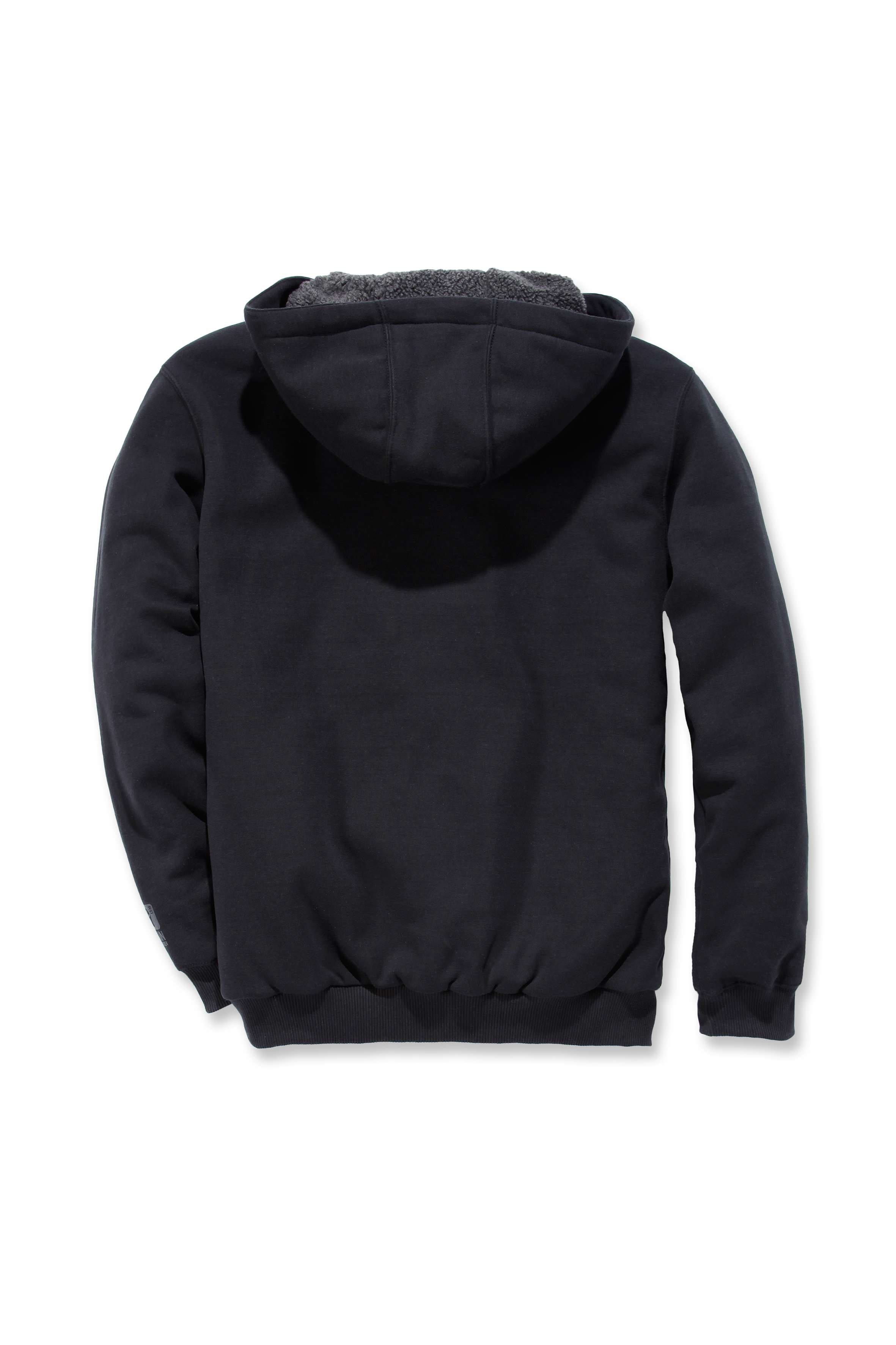 Carhartt 103308 Sherpa Lined Midweight Zip Sweatshirt produktfoto med tryk