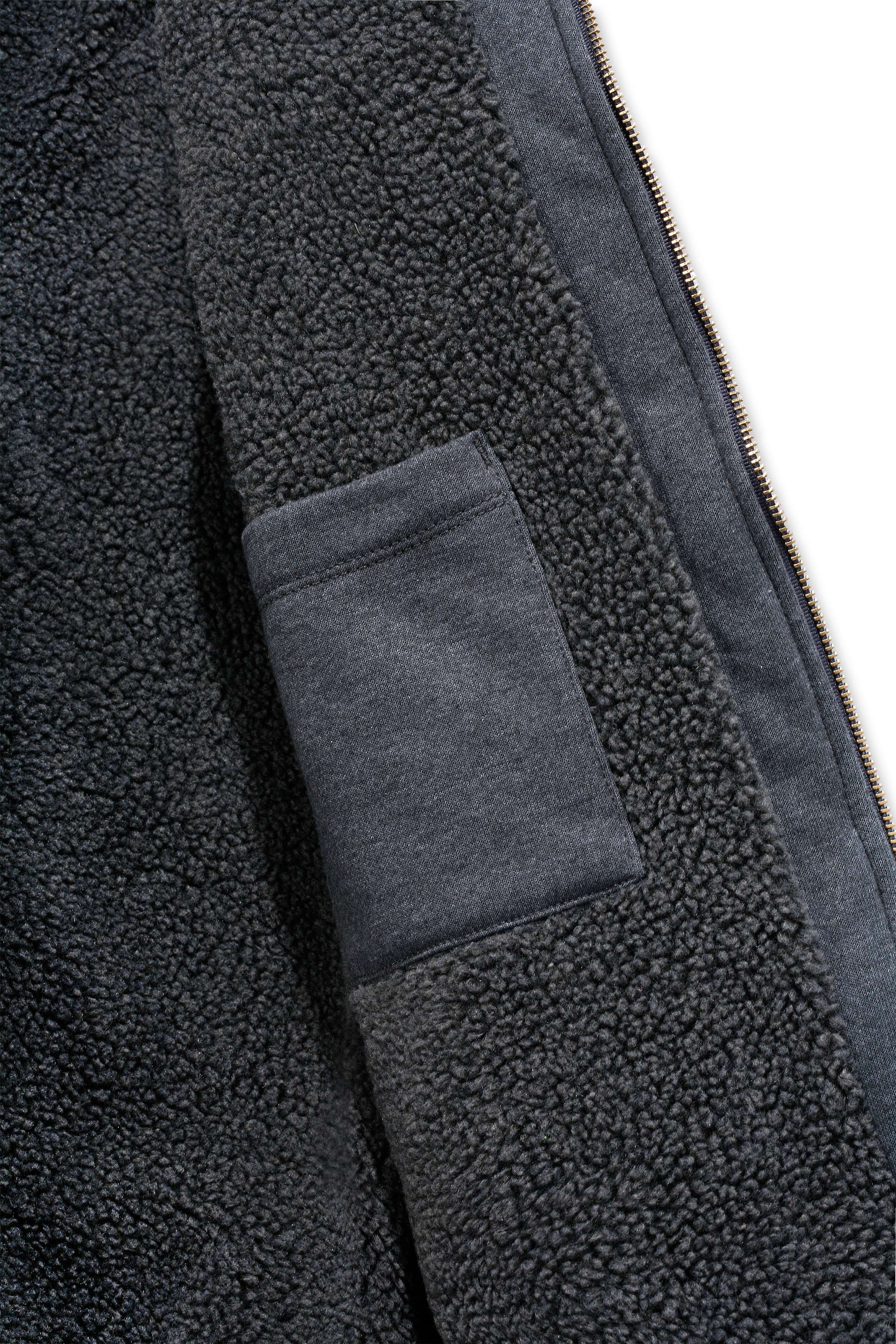Carhartt 103308 Sherpa Lined Midweight Zip Sweatshirt nærbillede med tryk