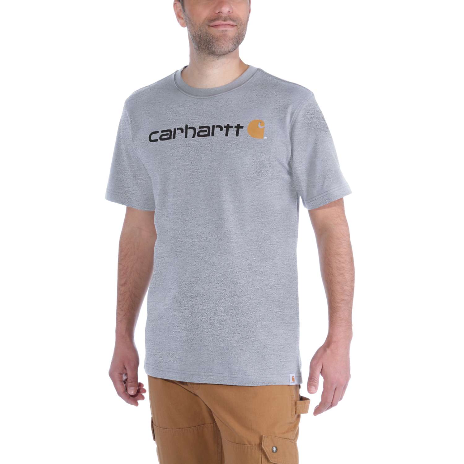 Carhartt 103361 Dearborn Relaxed Logo T-Shirt produktfoto med tryk