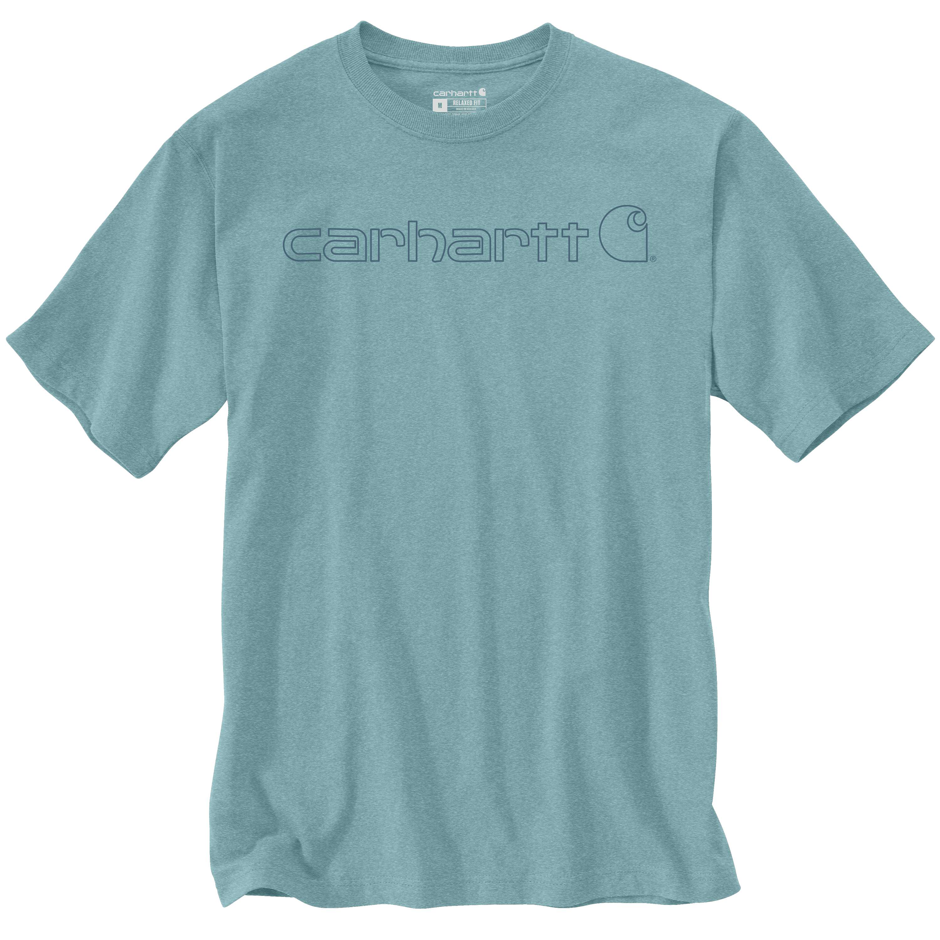 Carhartt 103361 Dearborn Relaxed Logo T-Shirt nærbillede med tryk
