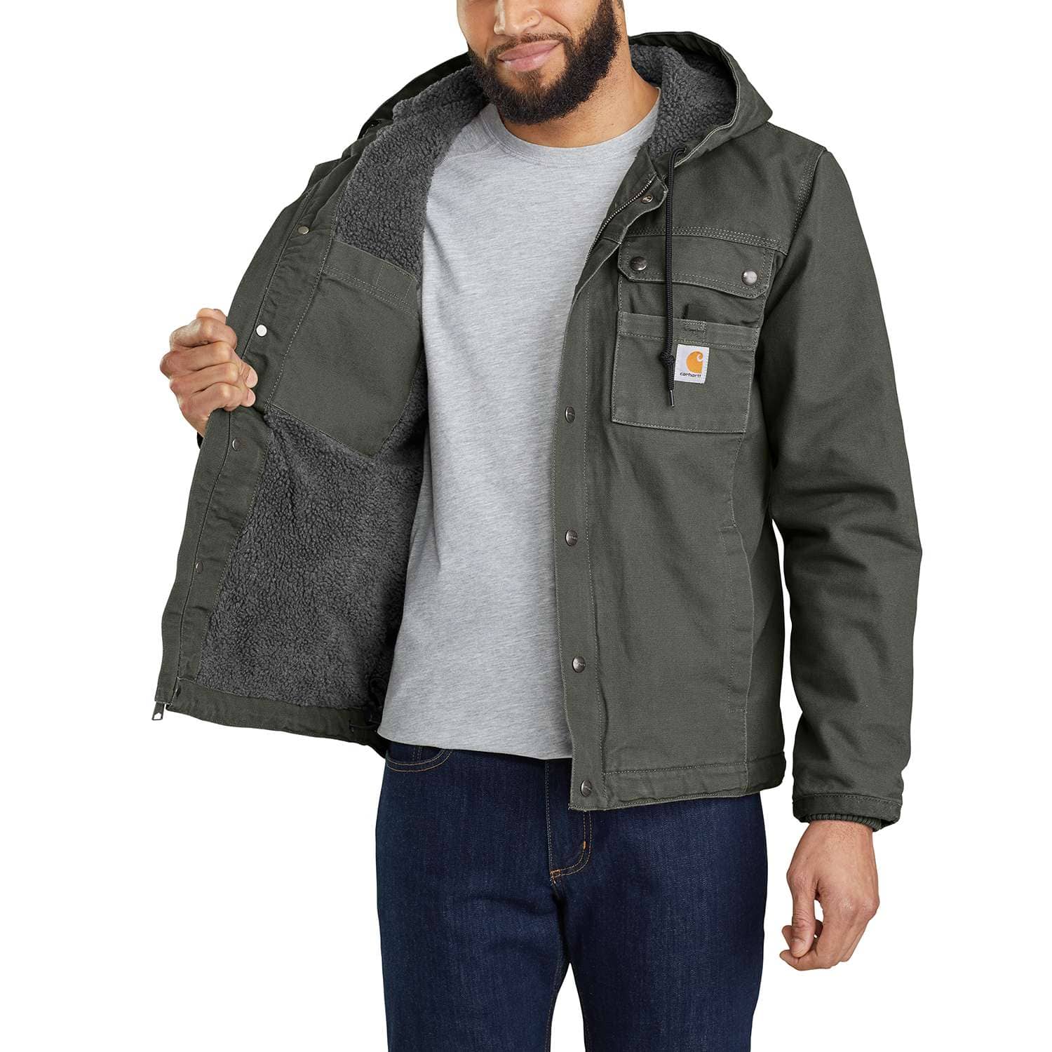 Carhartt 103826 Bartlett Jakke produktbillede med firmalogo