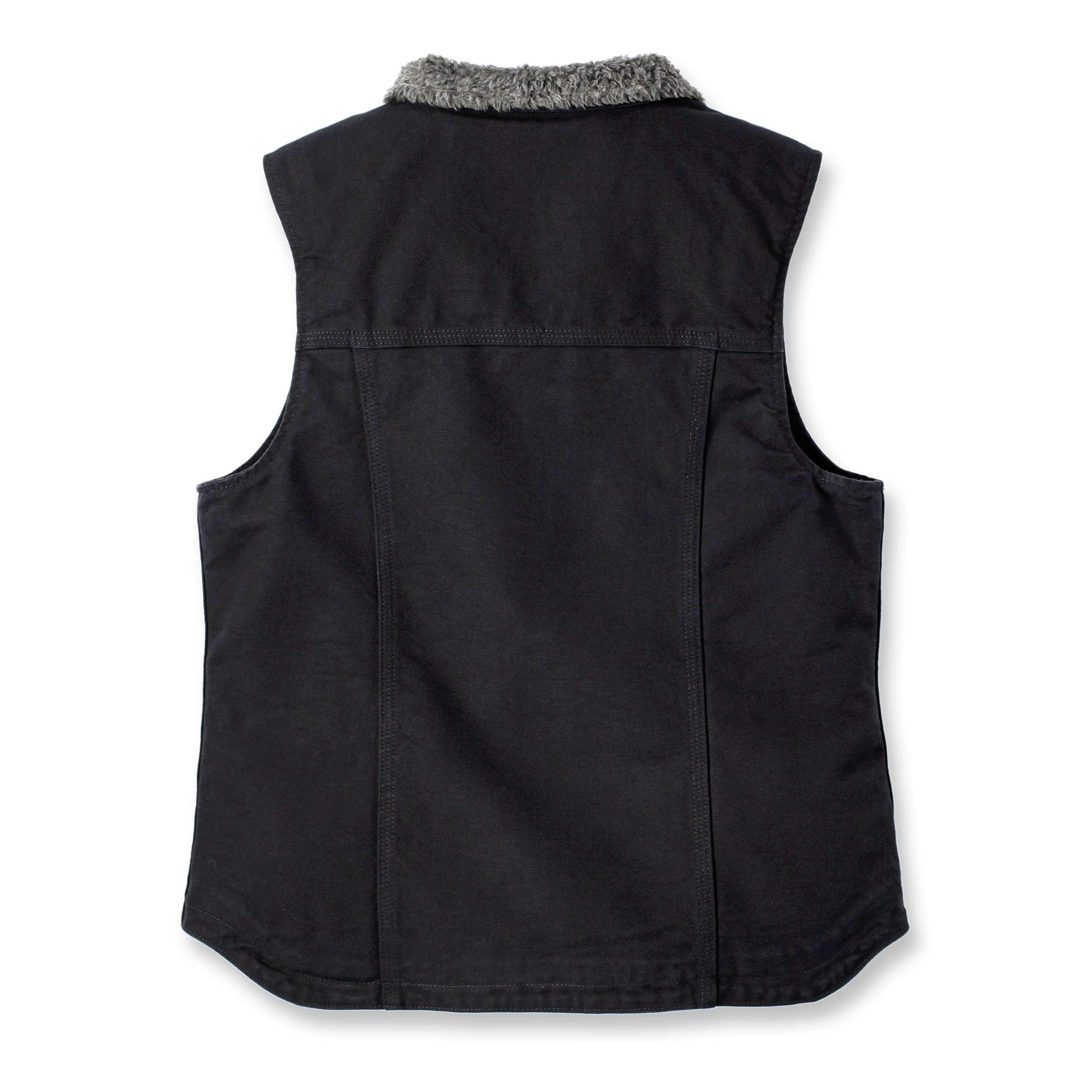 Carhartt 104224 (Women) Sherpa Lined Mock Neck Vest Dame produktfoto med tryk