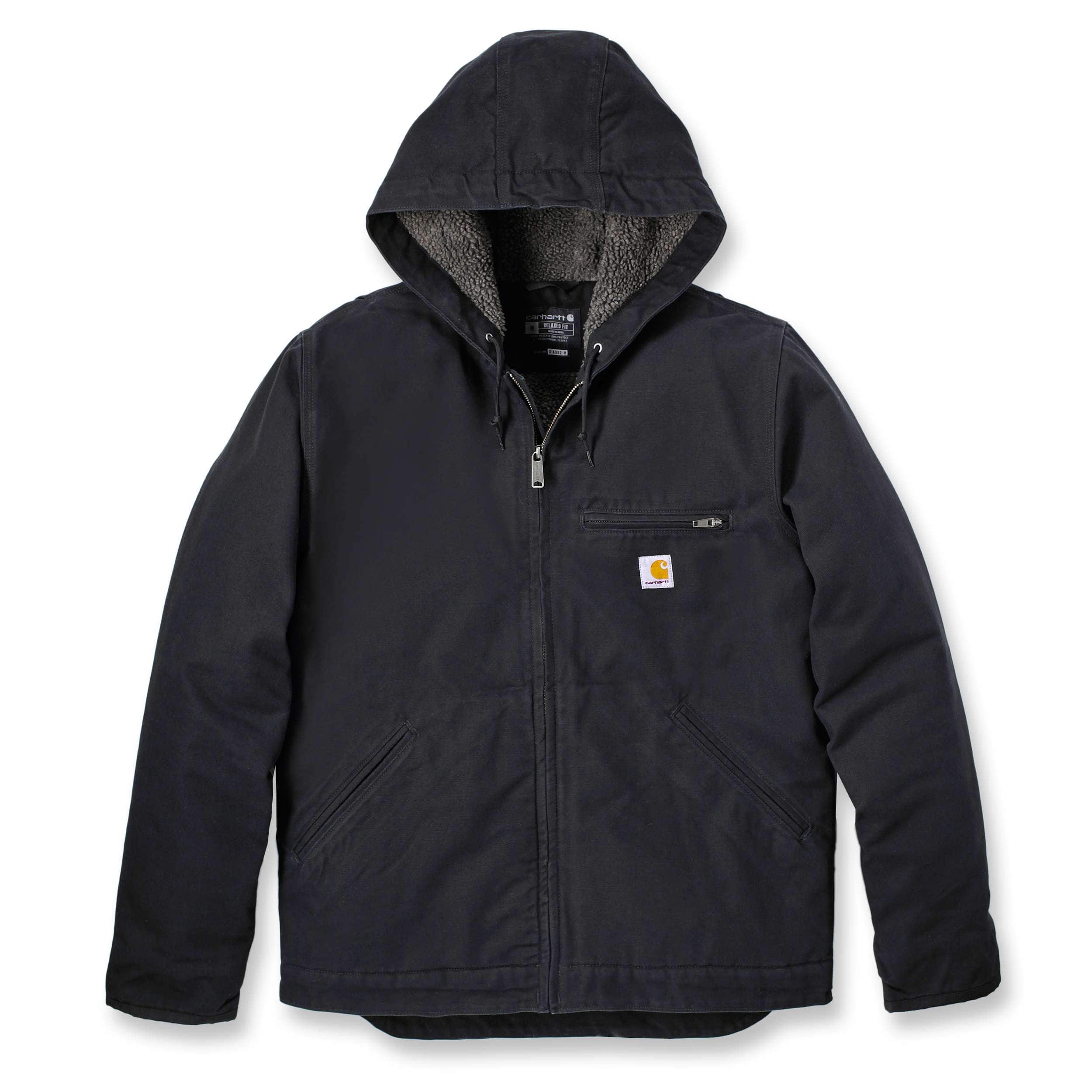 Carhartt 104392 Washed Duck Sherpa Lined Jakke produktfoto med tryk
