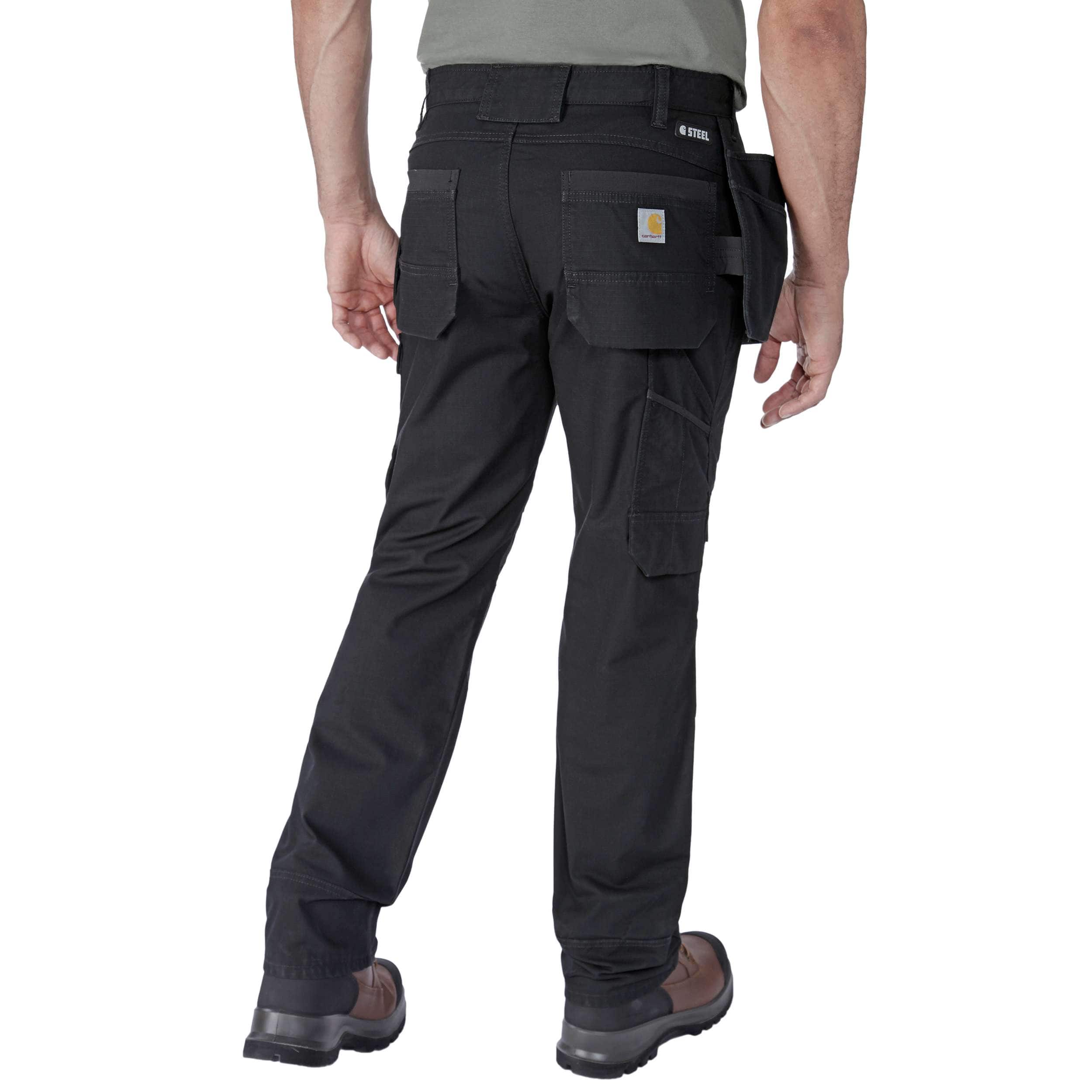 Carhartt 105070 Relaxed Straight Steel Rugged Flex™ Ripstop Double-Front Cargo Buks