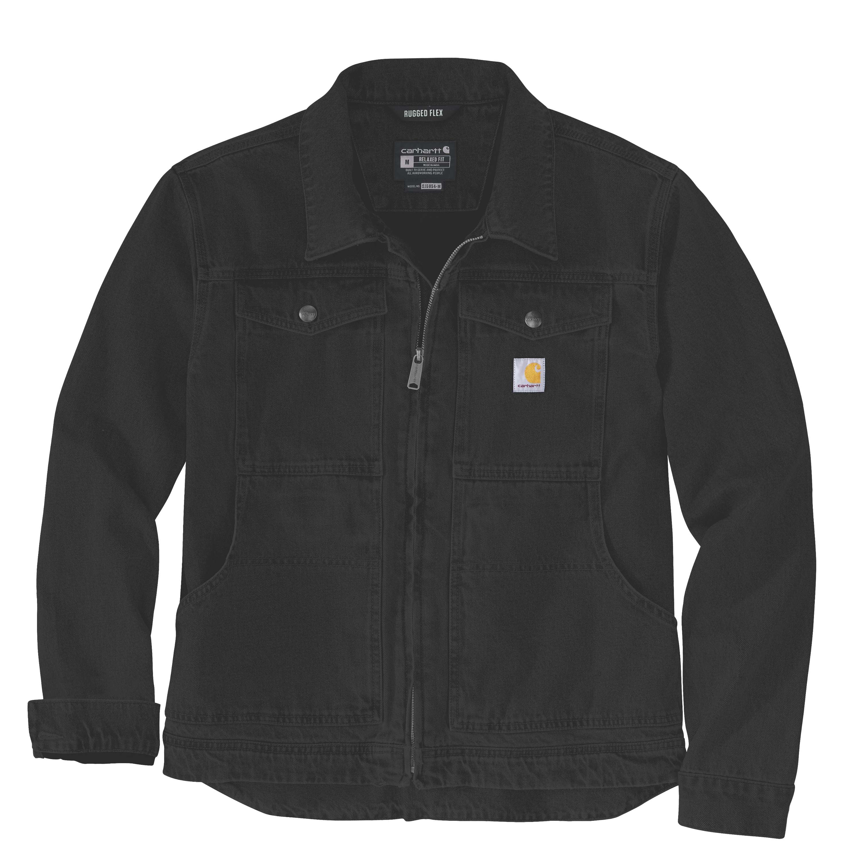 Carhartt 105748 Duck Relaxed Fit Jakke materiale med logo