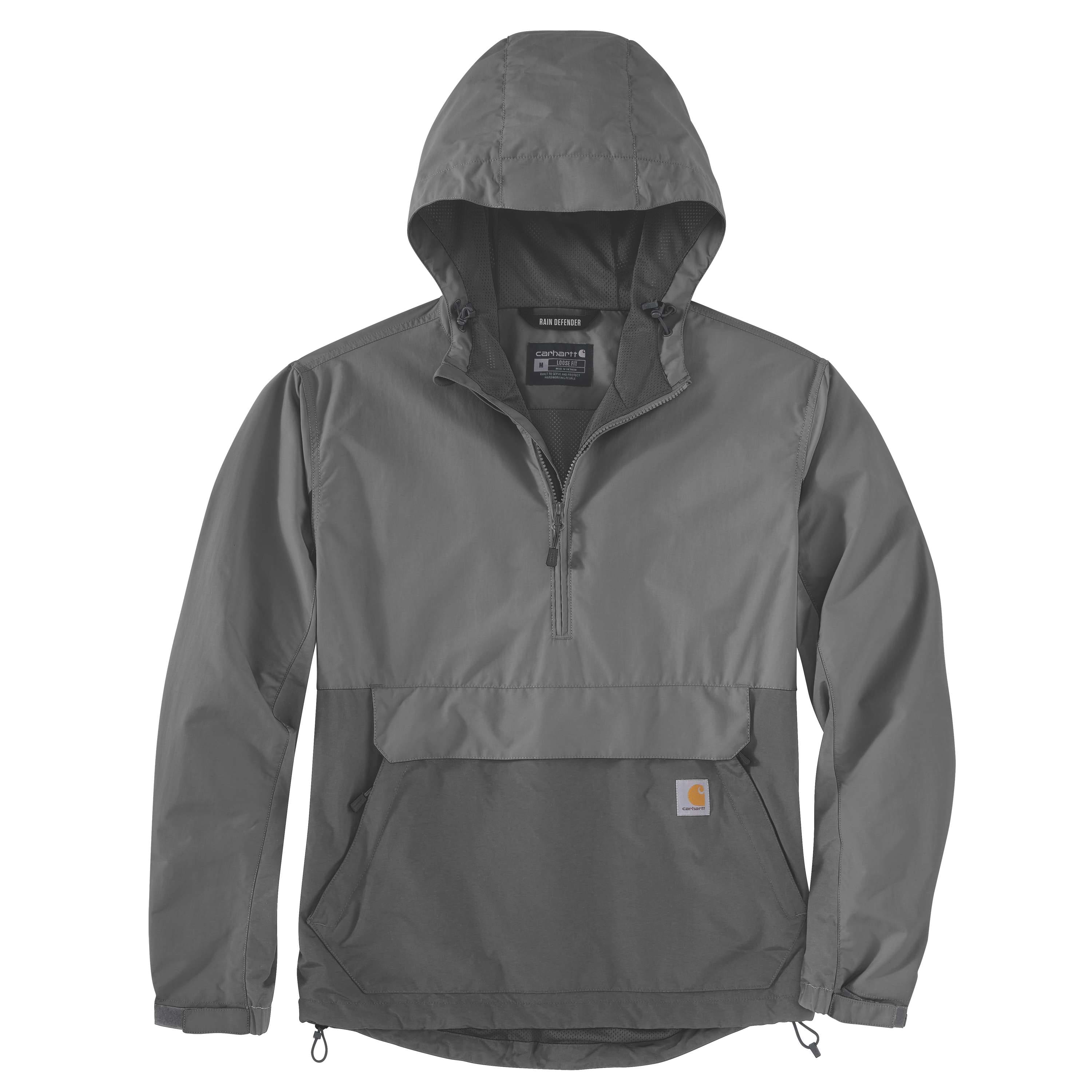 Carhartt 105749 Lightweight Packable Anorak nærbillede med logo