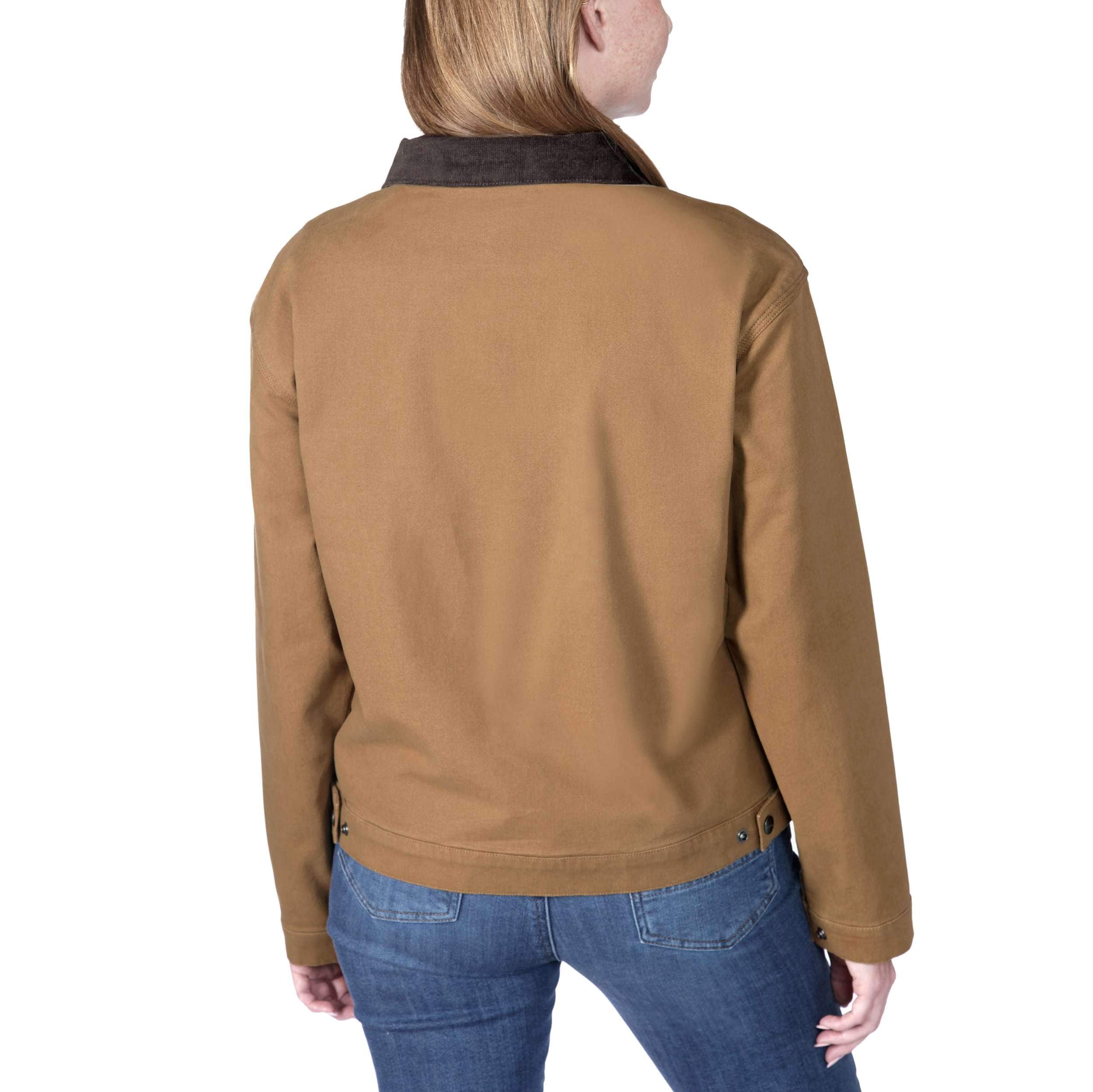Carhartt 106208 (Women) Relaxed Fit Canvas Detroit Jakke Dame produktbillede med logo