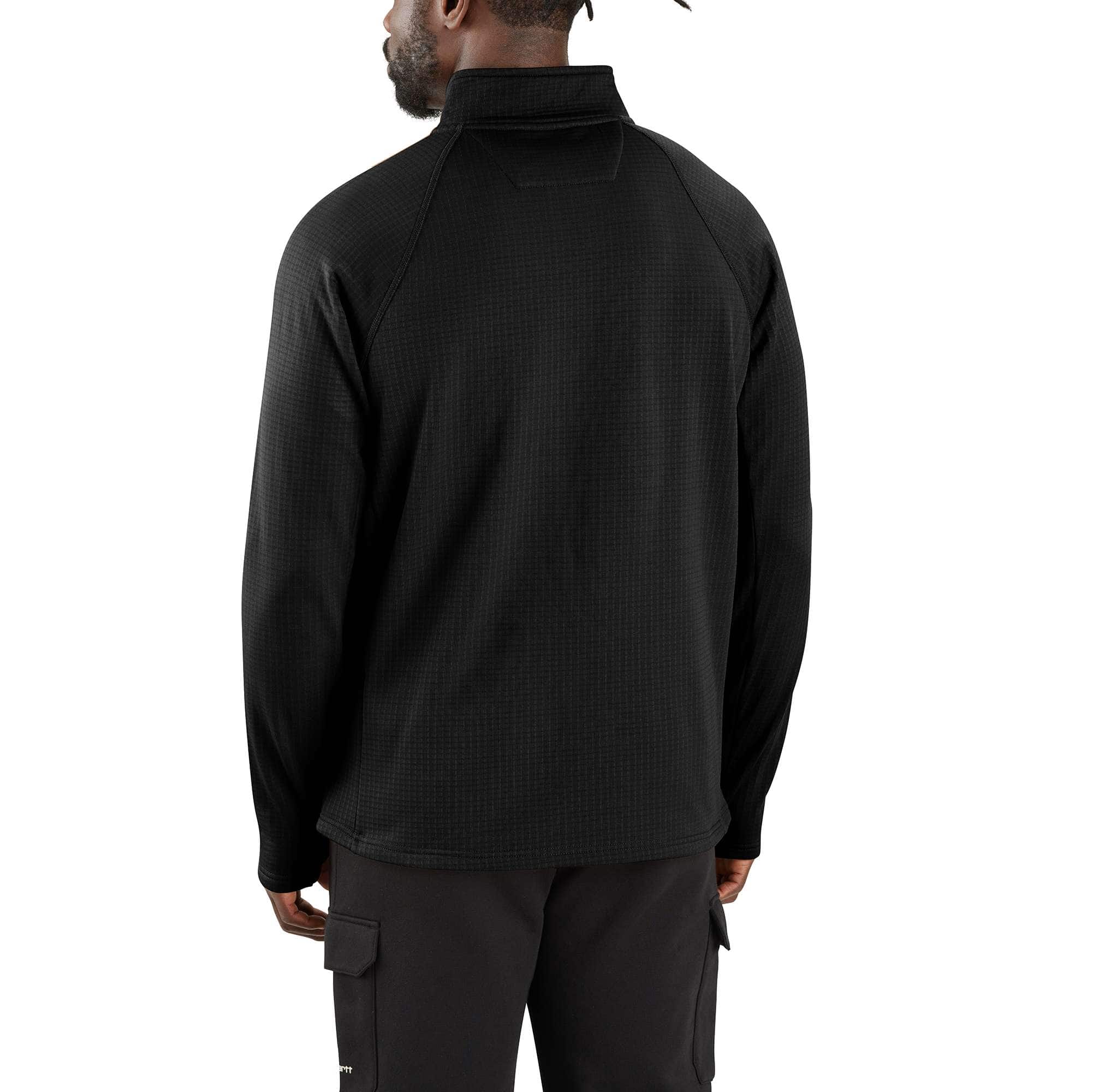 Carhartt 106423 Mock Neck Half-Zip Sweatshirt T-Shirt materiale med logo