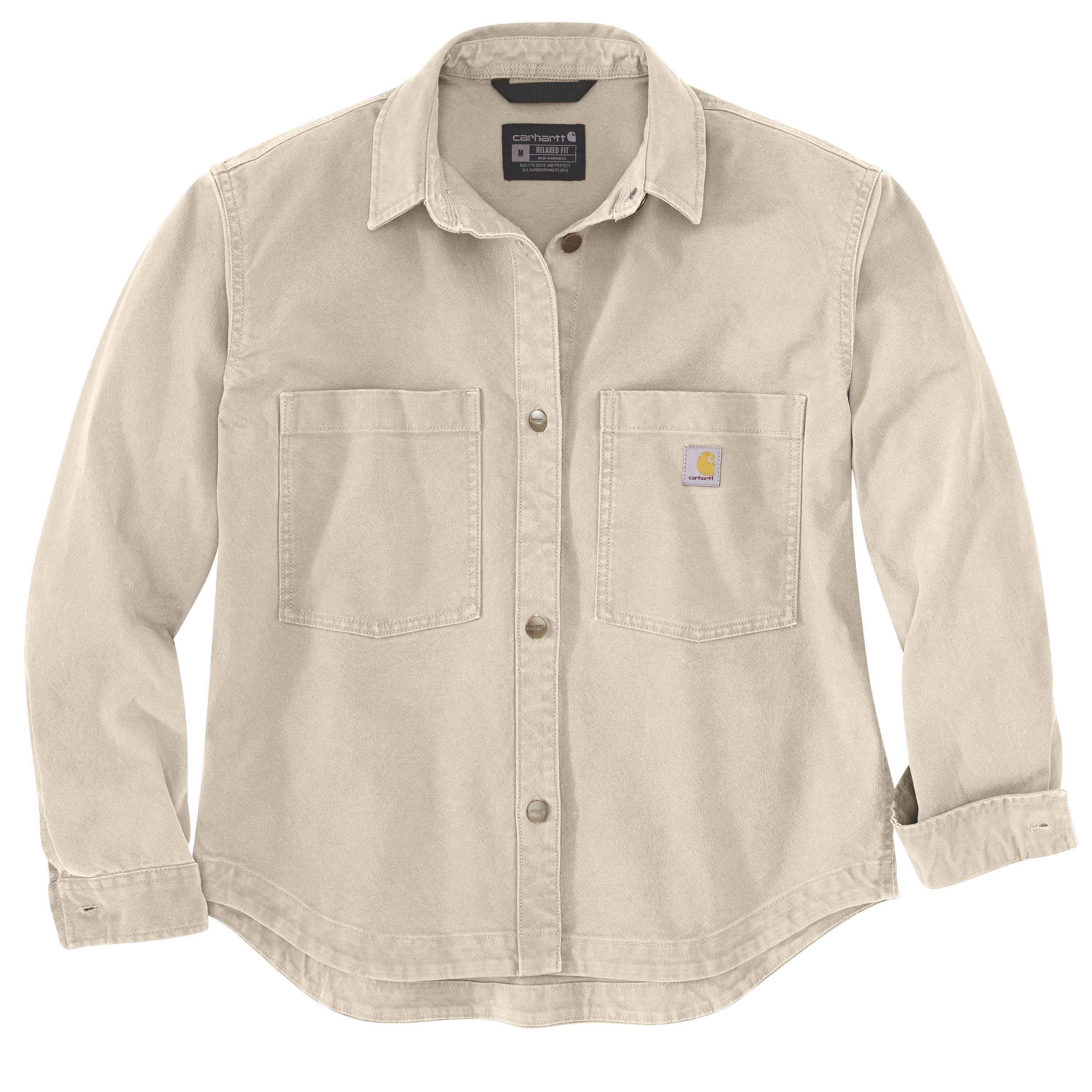 Carhartt 106621 (Women) Heavyweight Duck Overshirt Dame produktfoto med tryk