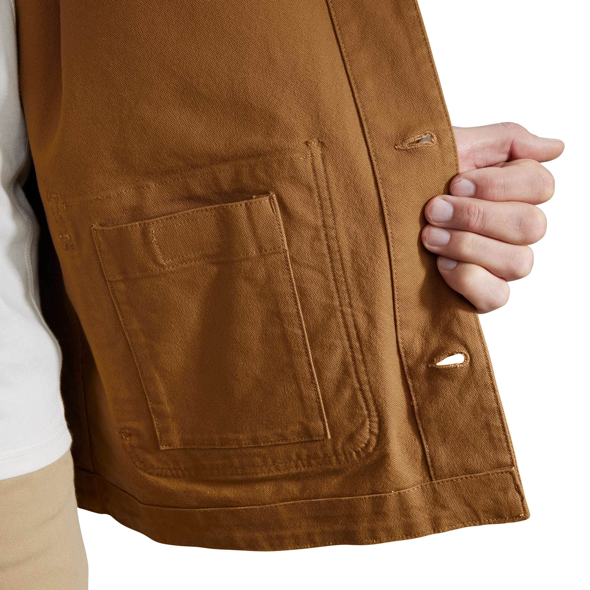 Carhartt 106675 Duck Loose Fit Chore Vinterjakke produktbillede med tryk