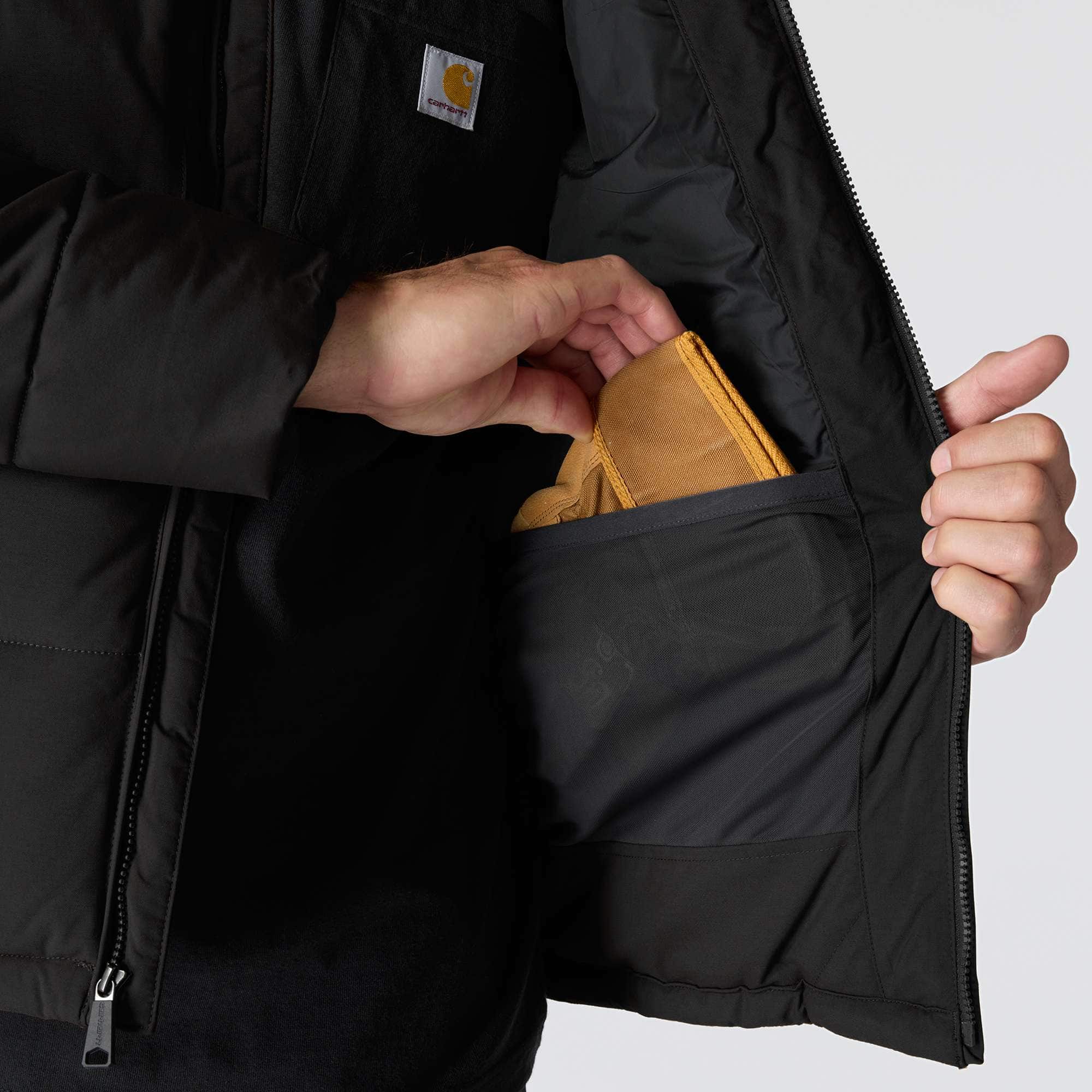 Carhartt 107082 Montana Loose Fit Insulated Jakke detalje til broderi