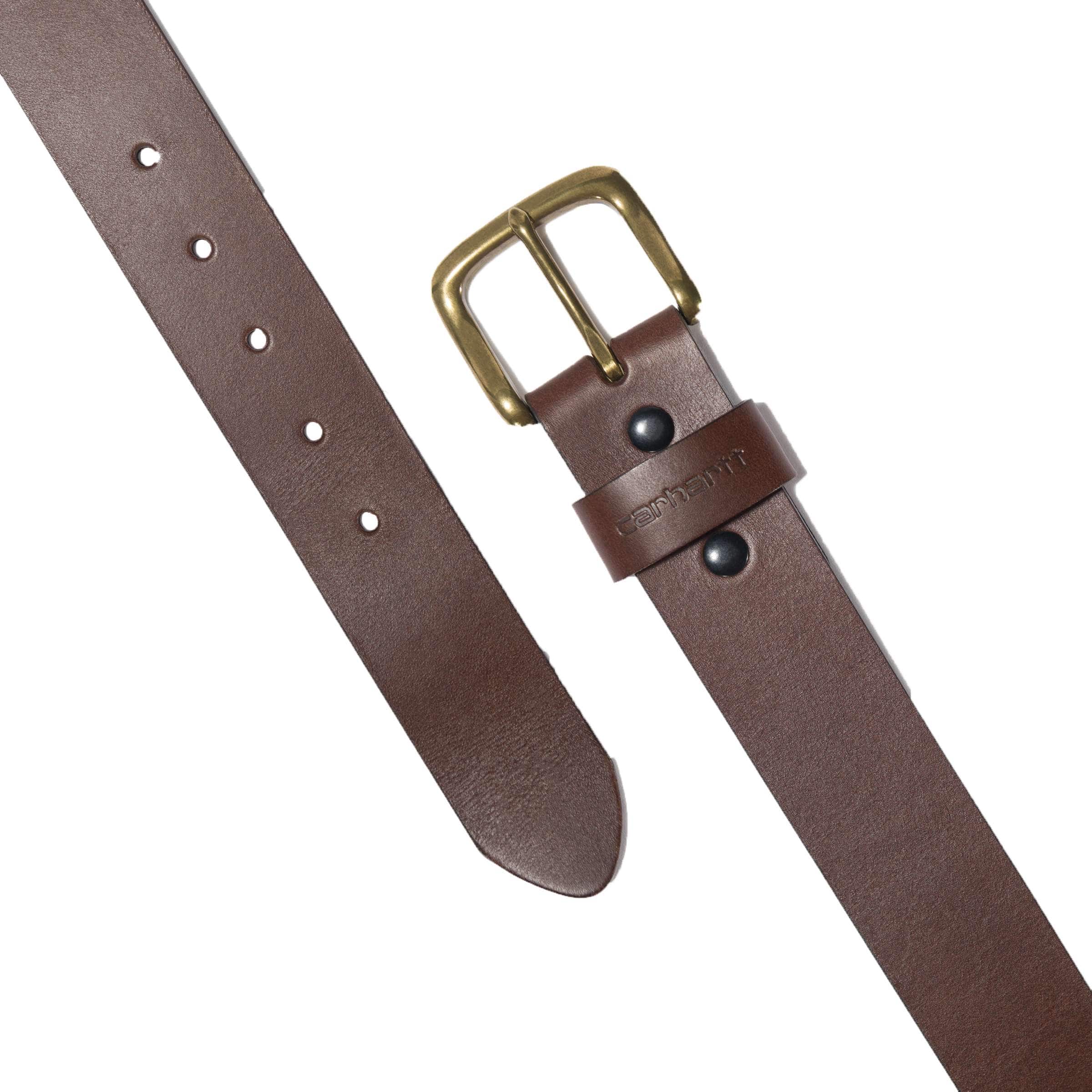 Carhartt A0005509 Leather Classic Buckle Bælte produktbillede med tryk