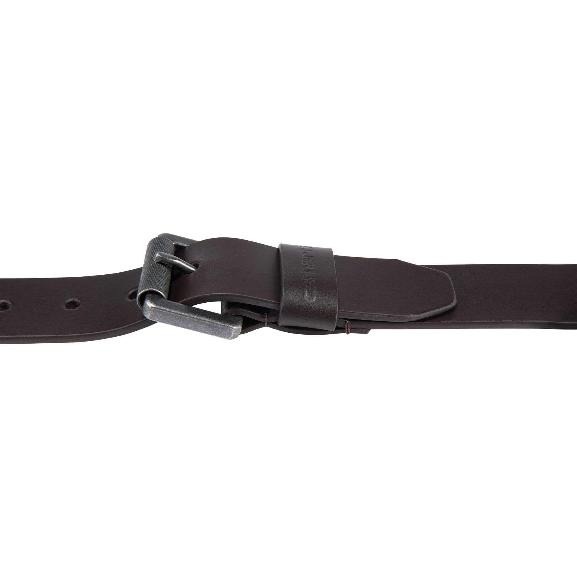 Carhartt A0005562 Bridle Leather Roller Buckle Bælte produktbillede med tryk