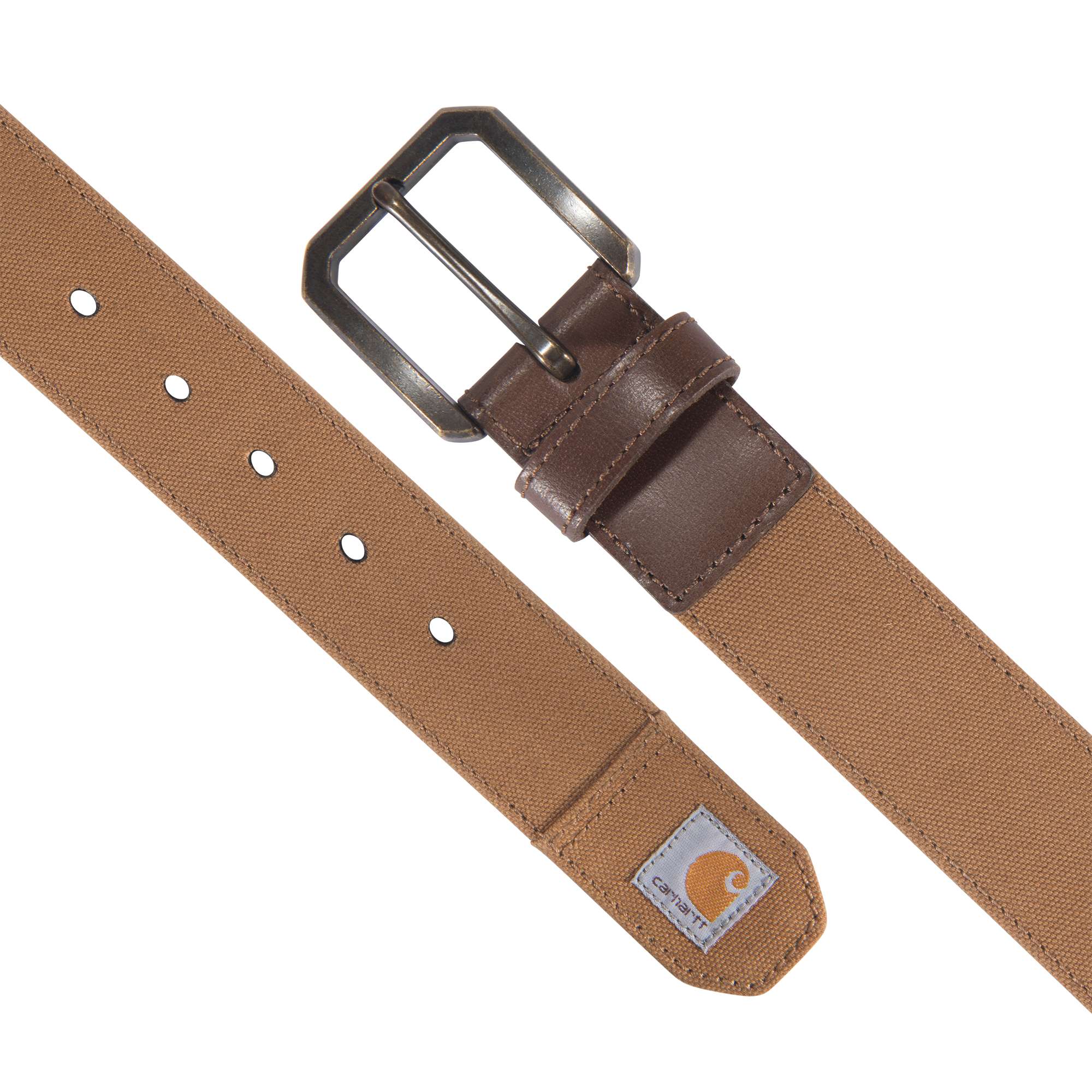 Carhartt A0005782 Canvas Duck Bælte detalje med firmalogo
