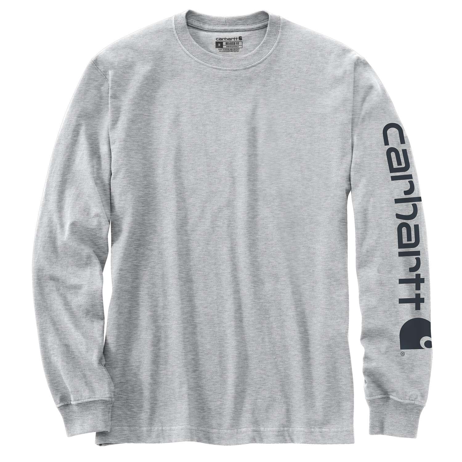 Carhartt Ek231 Sleeve Logo T-Shirt L/S produktfoto med tryk