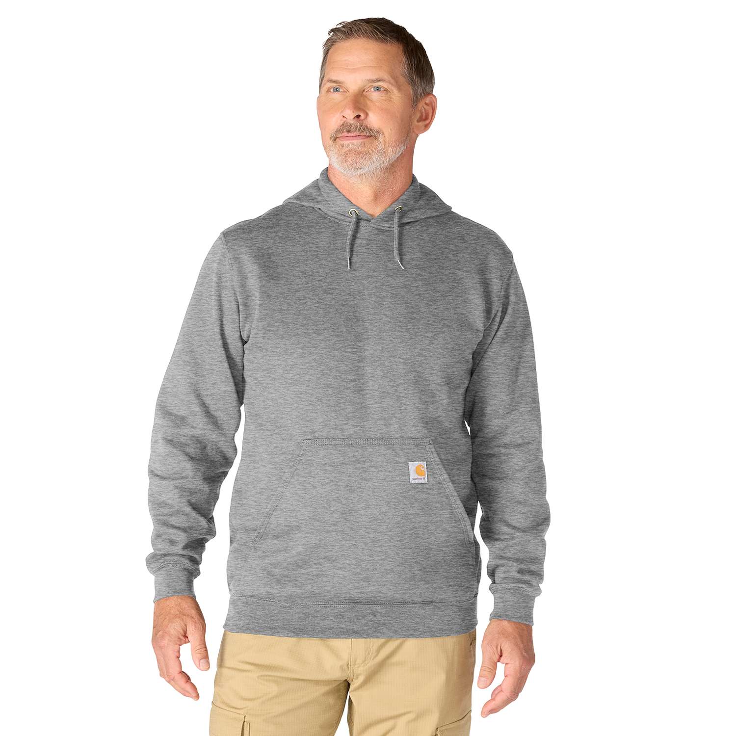 Carhartt K121 Marquette Sweatshirt nærbillede med logo