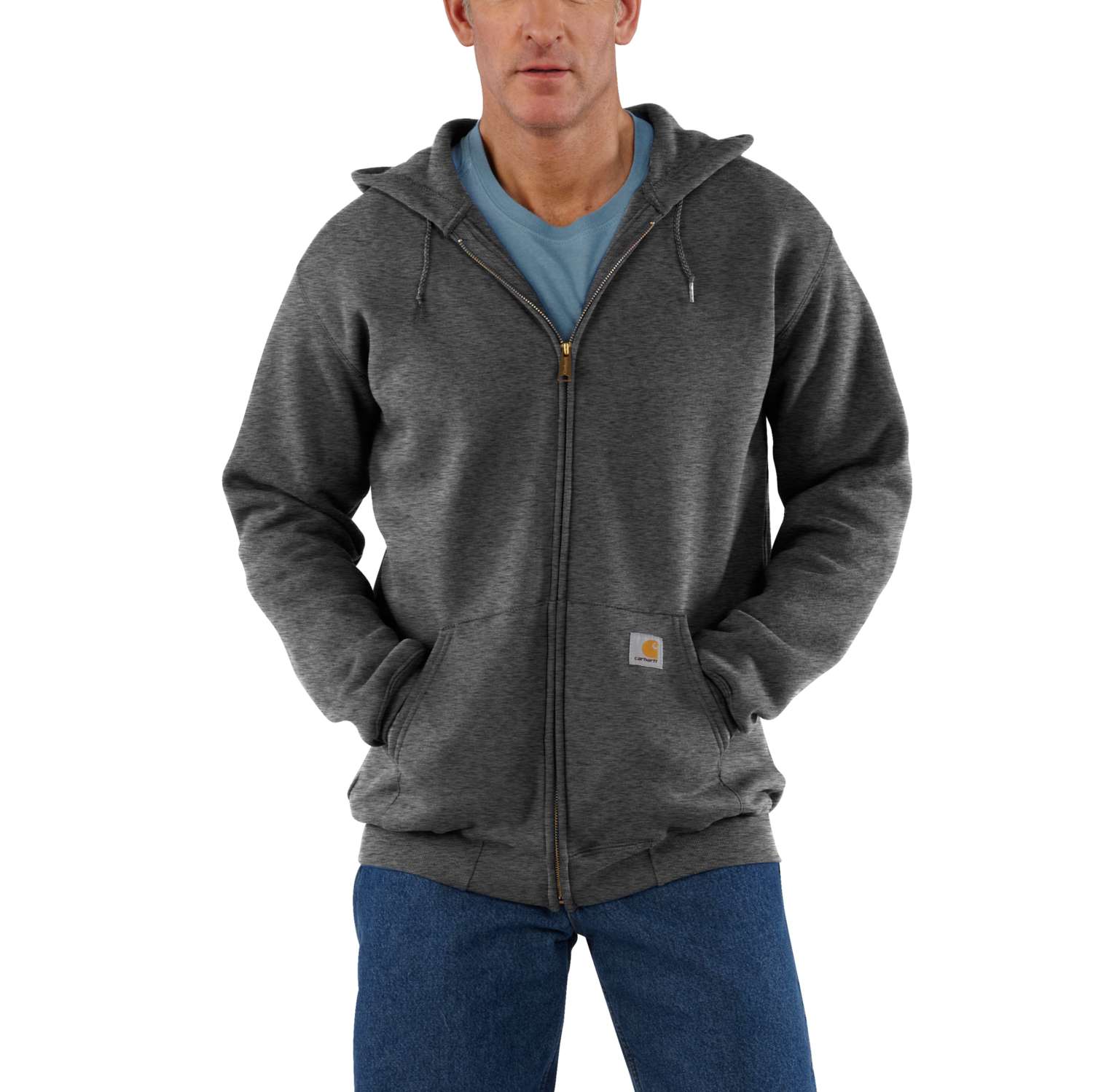 Carhartt K122 Marquette Full-Zip Sweatshirt Sweatshirt med tryk eller logo – arbejdstøj og firmatøj