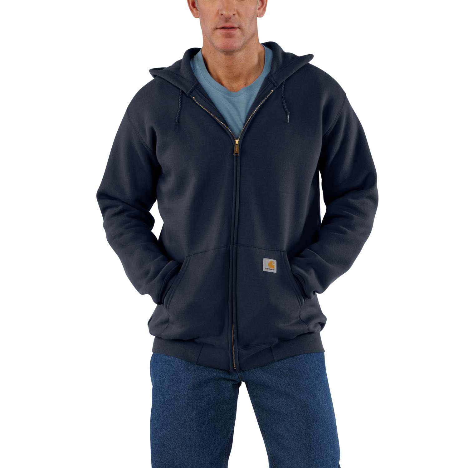 Carhartt K122 Marquette Full-Zip Sweatshirt Sweatshirt produktfoto med firmalogo