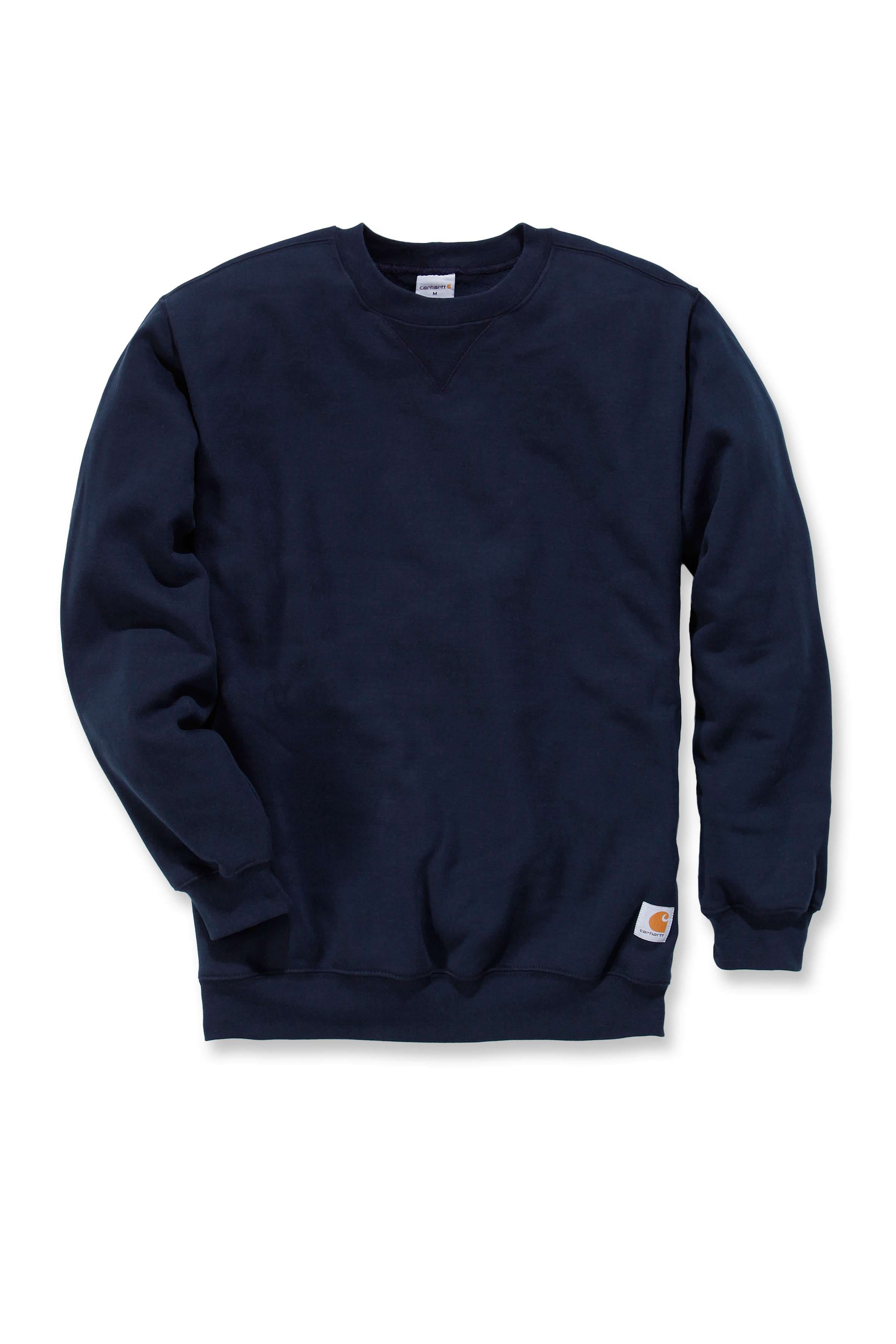 Carhartt K124 Midweight Crewneck Sweatshirt materiale med logo