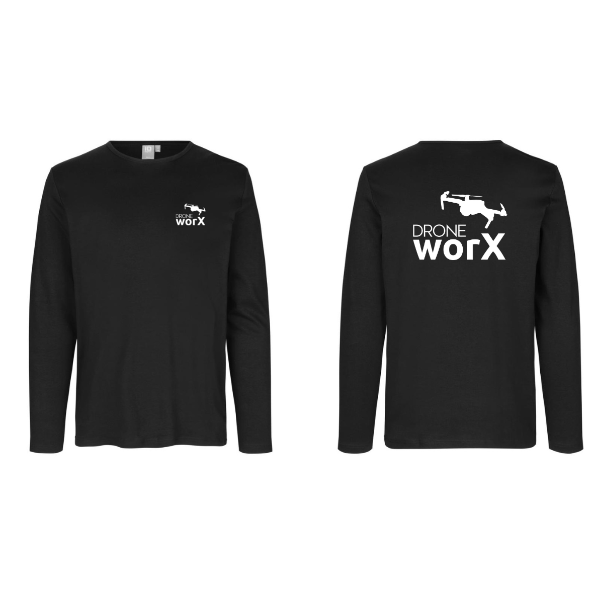 DroneWorX ID 0518 Interlock T-shirt l-æ m/logo