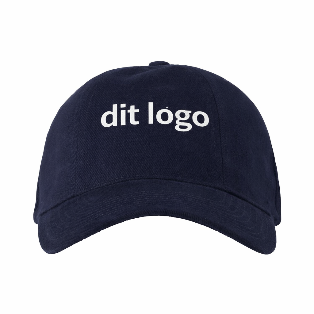 ID 0054 Bomulds cap med logo produktfoto med tryk