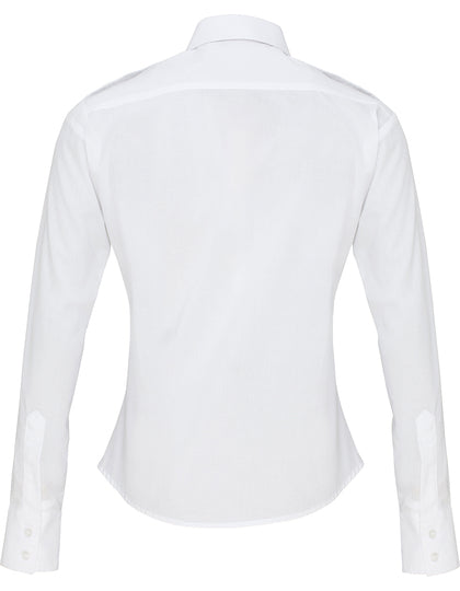 Premier PW310 Pilot Shirt Long Sleeve Dame produktfoto med tryk