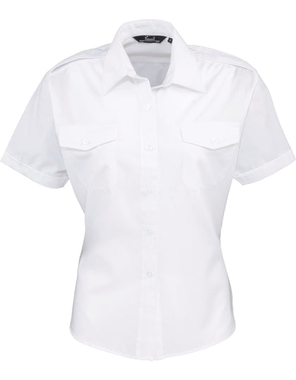Premier PW312 Pilot Shirt Short Sleeve Dame