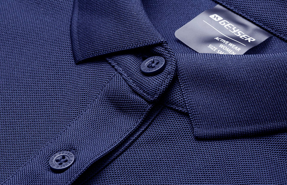 ID G11006 GEYSER polo shirt | functional | dame produktfoto med tryk