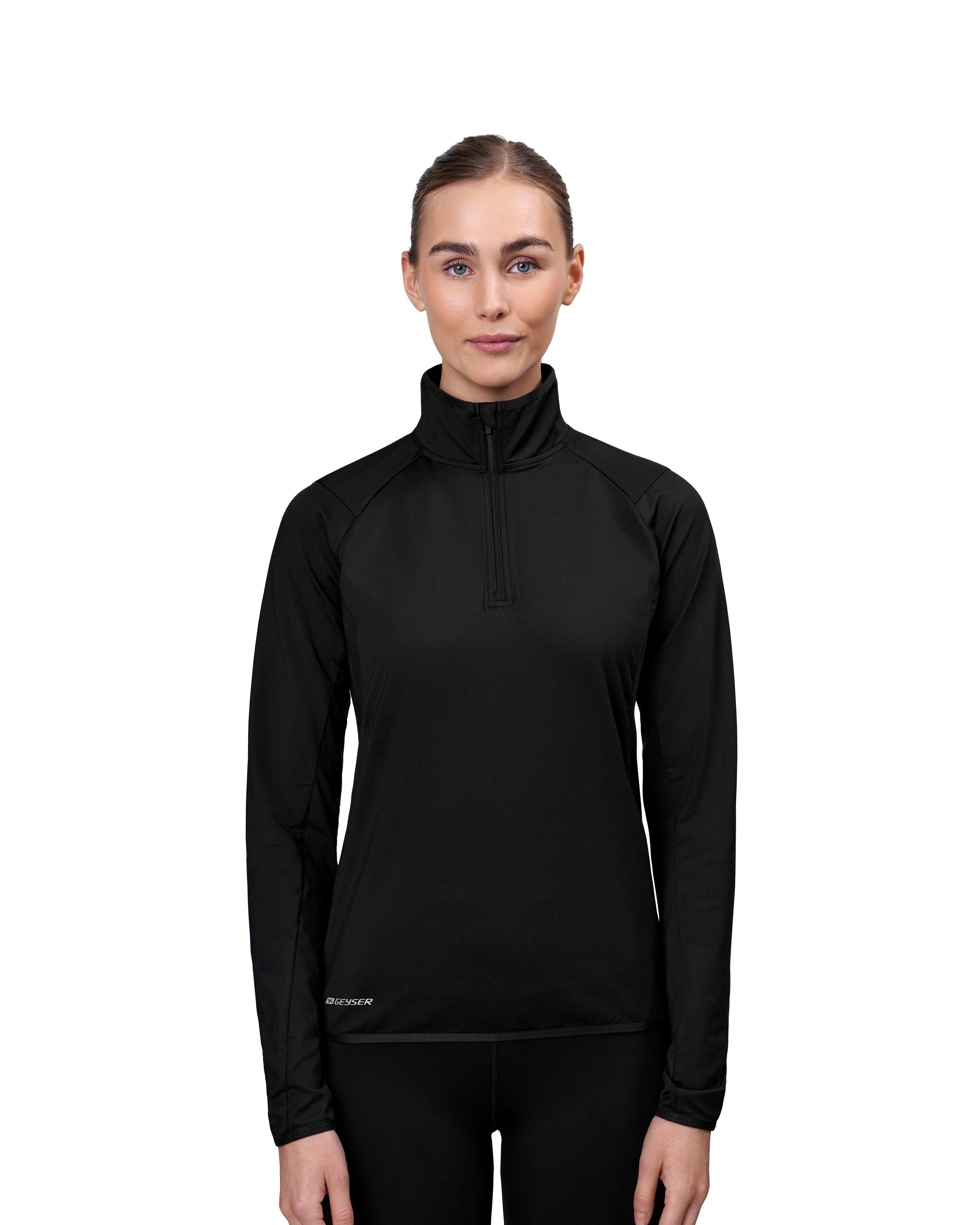 ID G11090 GEYSER stretch trainer | ¼ zip | dame materiale med firmalogo