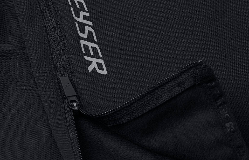 ID G21015 GEYSER sporty training pants detalje til broderi