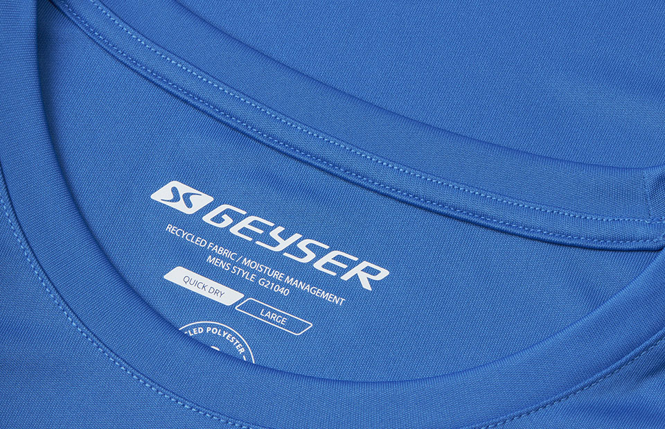 ID G21040 GEYSER T-shirt | essential produktfoto til broderi