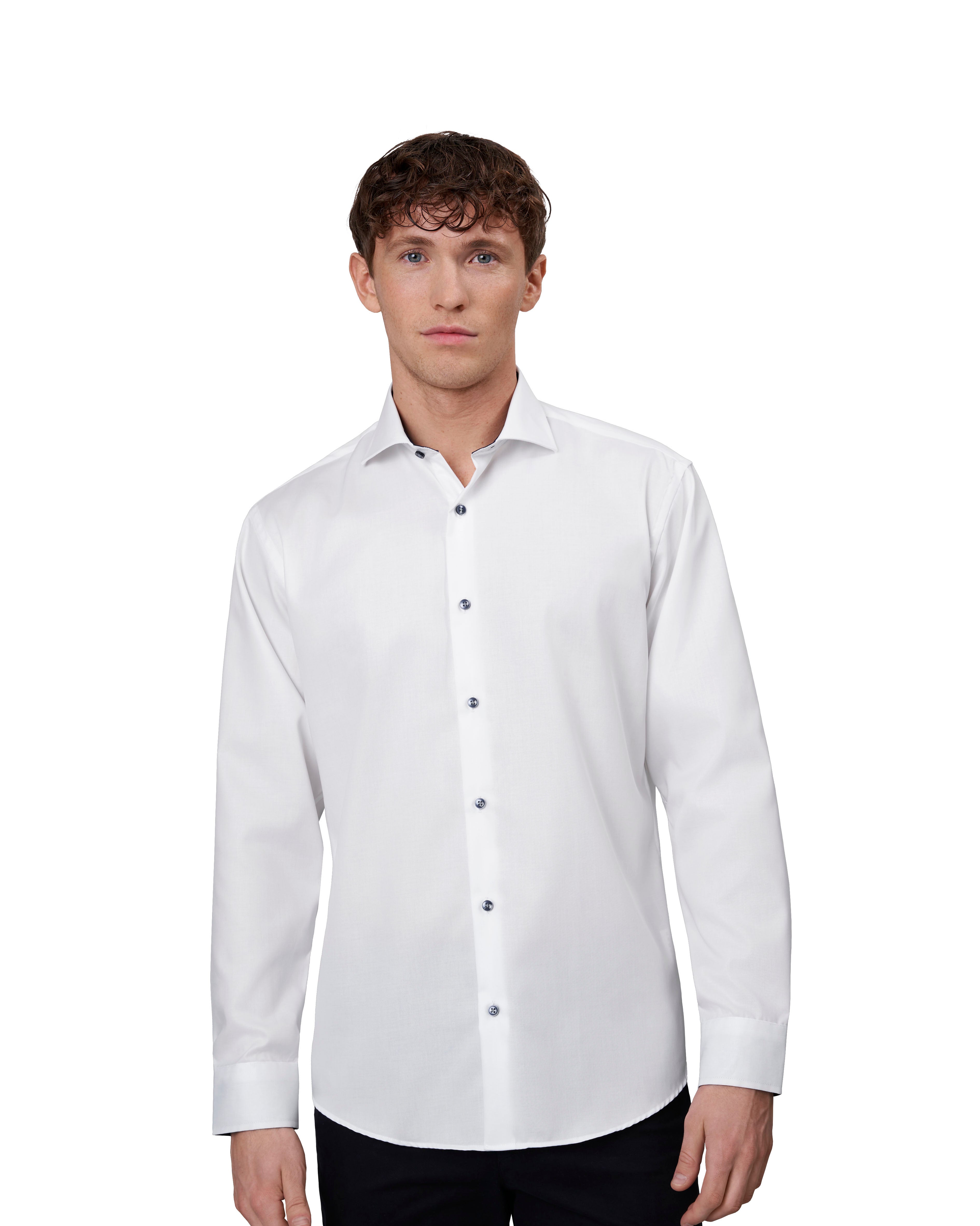 ID S370 SEVEN SEAS Fine Twill Contrast | modern materiale med firmalogo