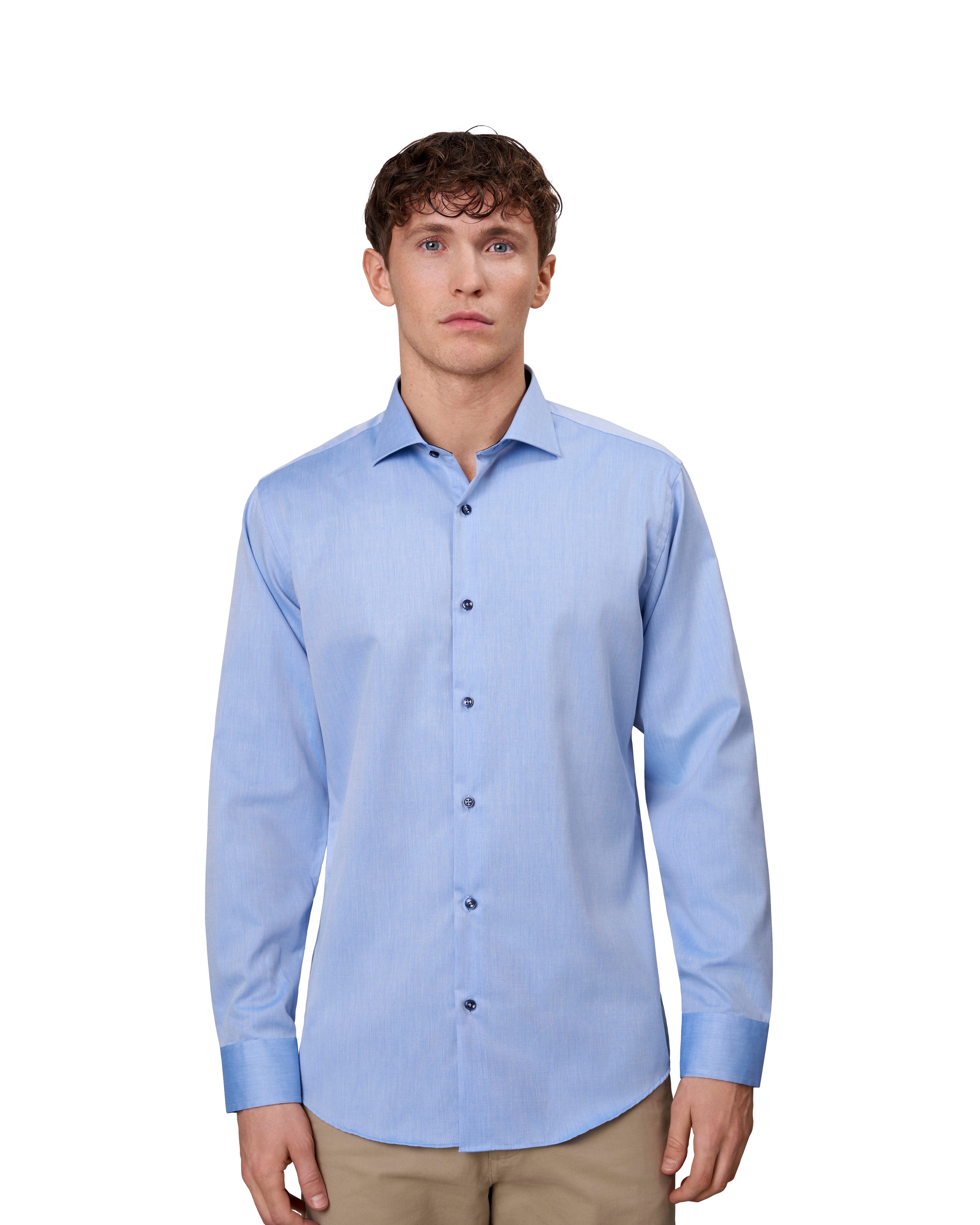 ID S371 SEVEN SEAS Fine Twill Contrast | slim produktfoto til broderi