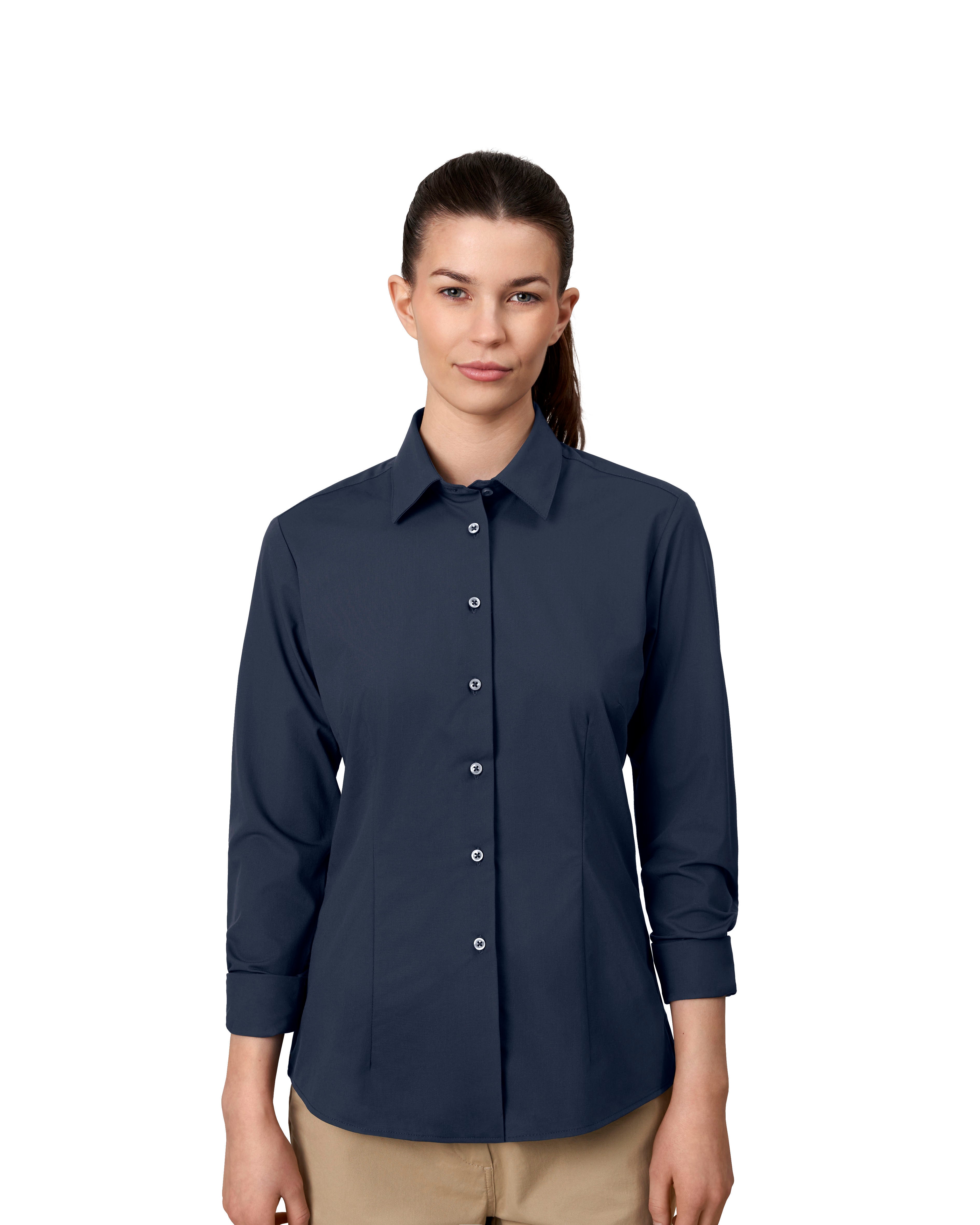 ID S52 SEVEN SEAS Hybrid shirt | modern | dame produktfoto med logo