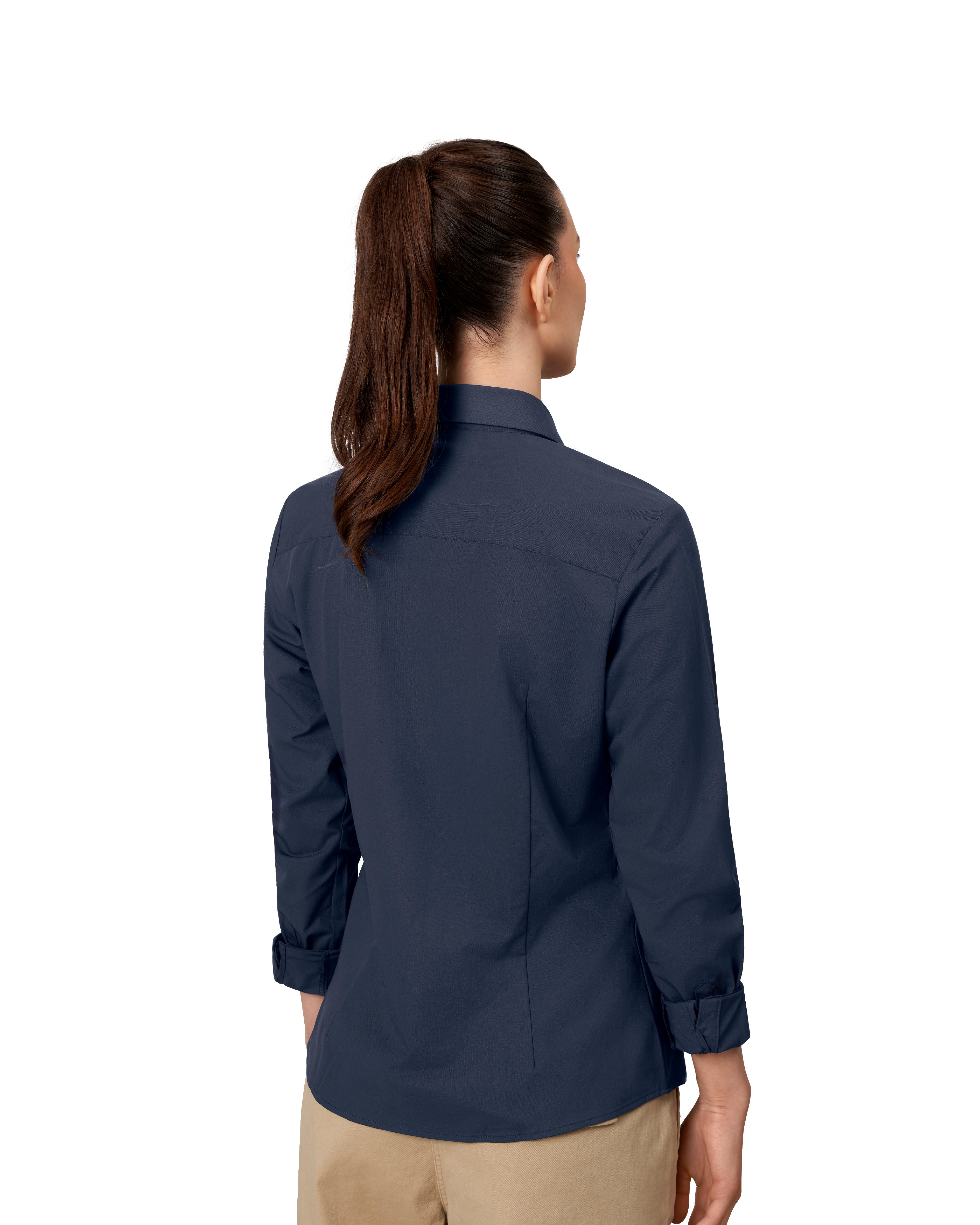ID S52 SEVEN SEAS Hybrid shirt | modern | dame detalje med tryk