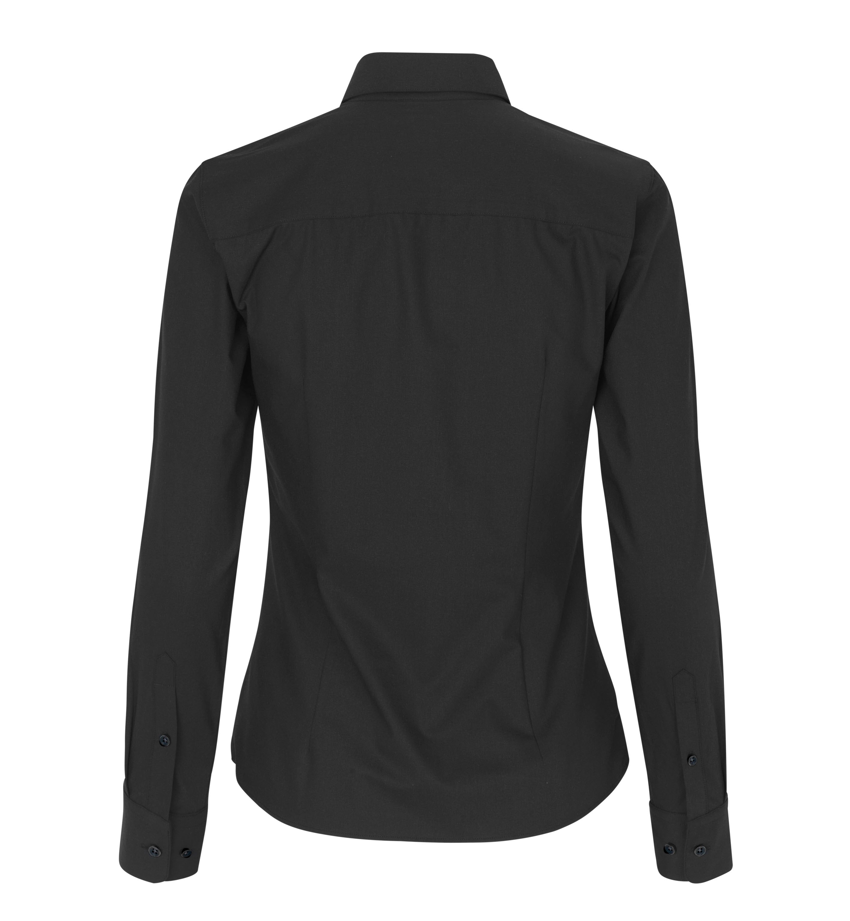 ID S52 SEVEN SEAS Hybrid shirt | modern | dame nærbillede med firmalogo