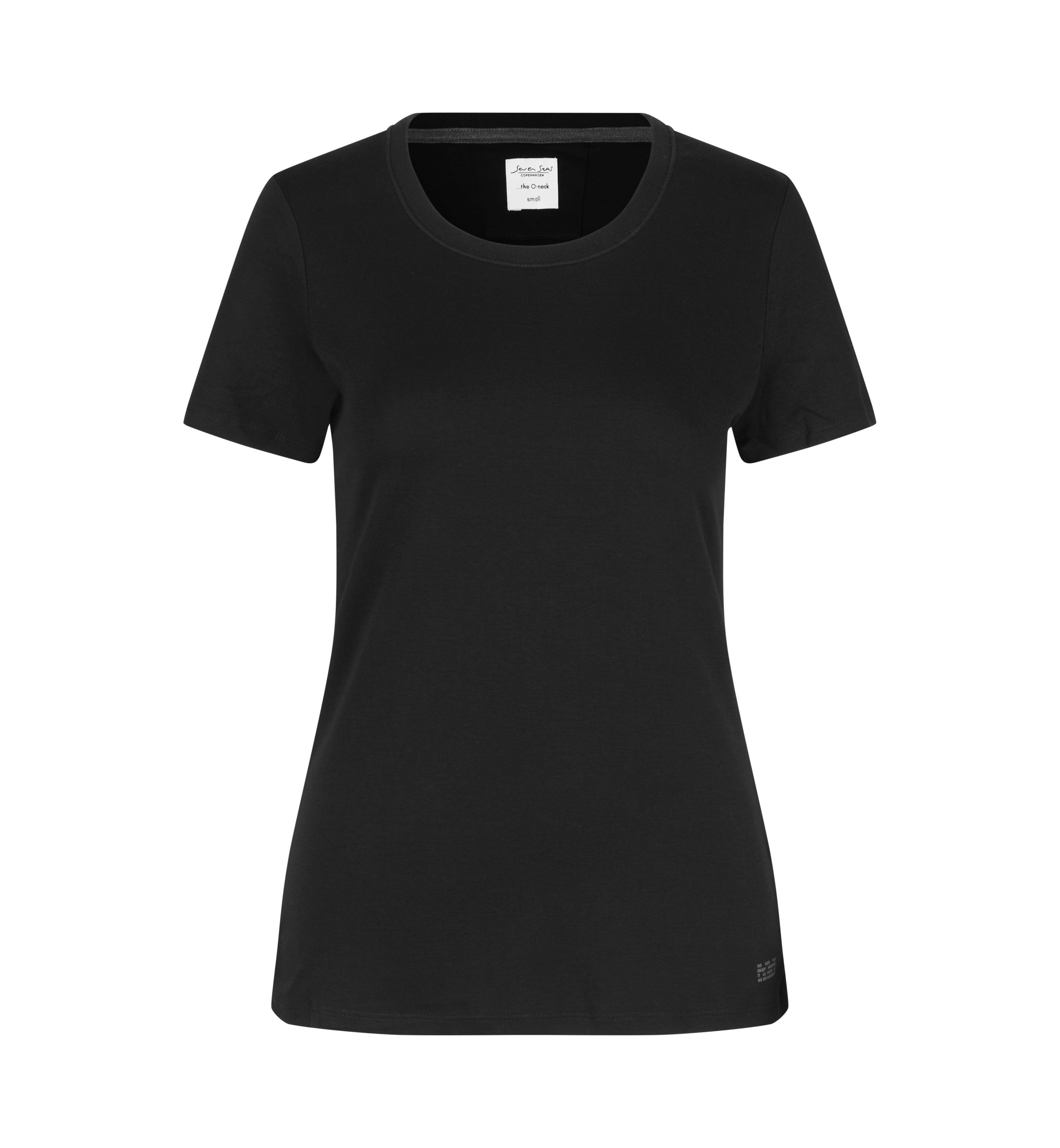 ID S630 SEVEN SEAS T-shirt | o-neck | dame nærbillede med tryk