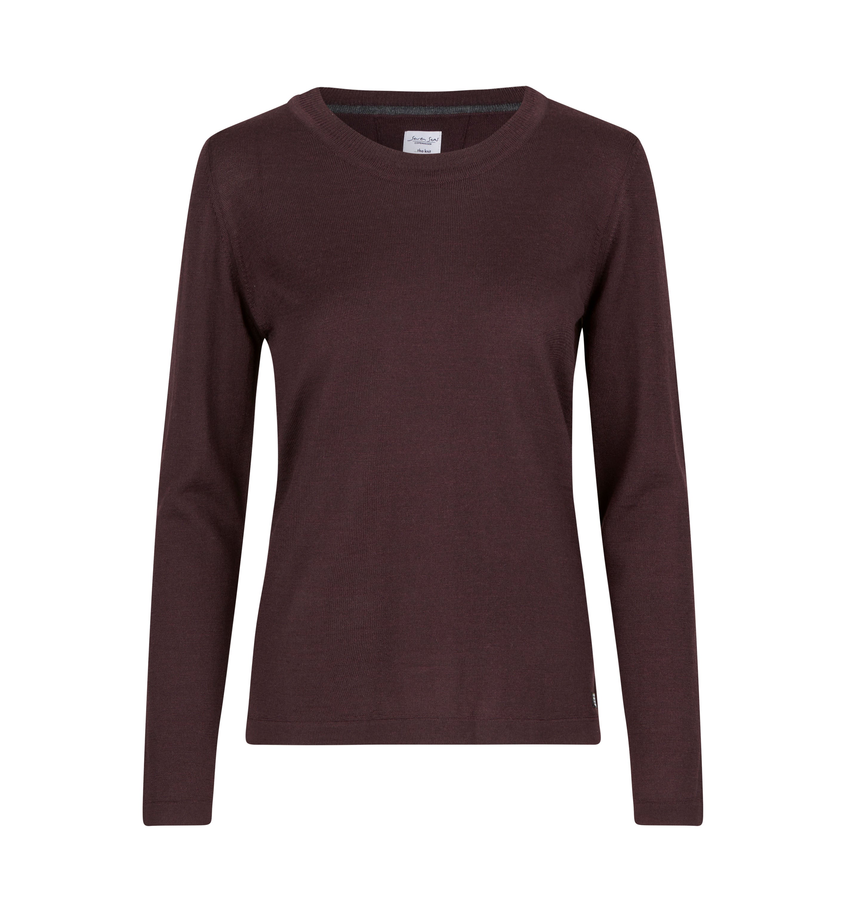 ID S640 SEVEN SEAS The knit | o-neck | dame produktfoto med firmalogo
