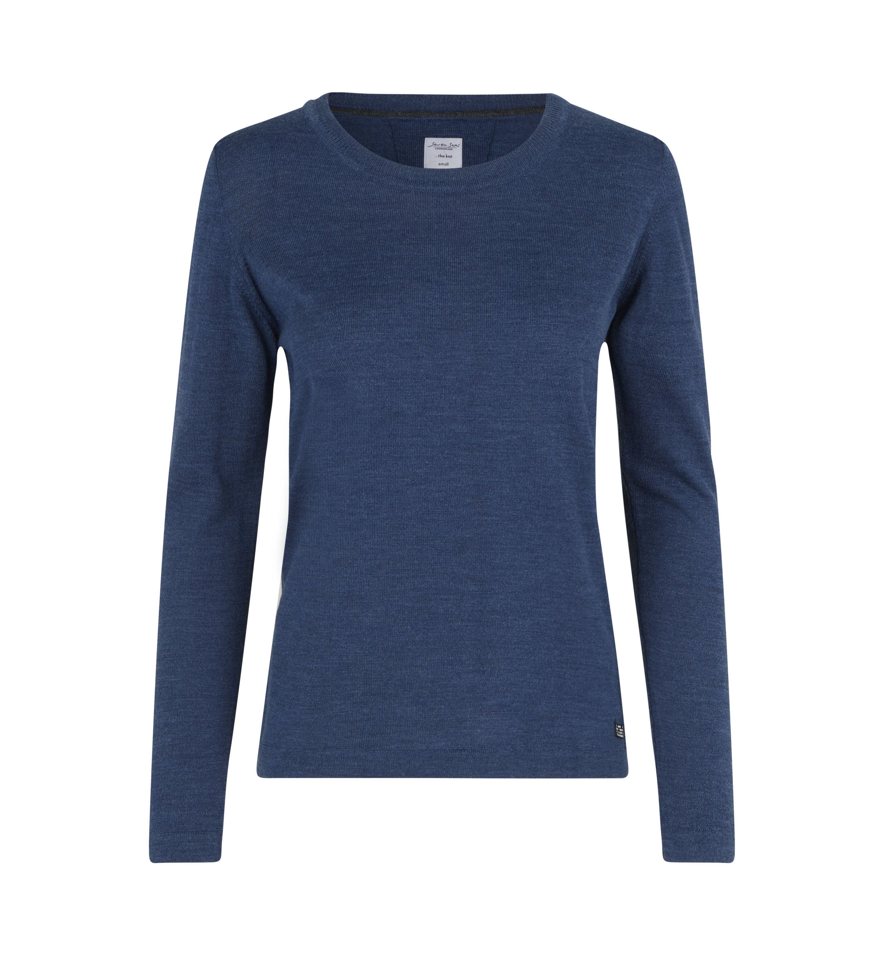 ID S640 SEVEN SEAS The knit | o-neck | dame detalje med tryk