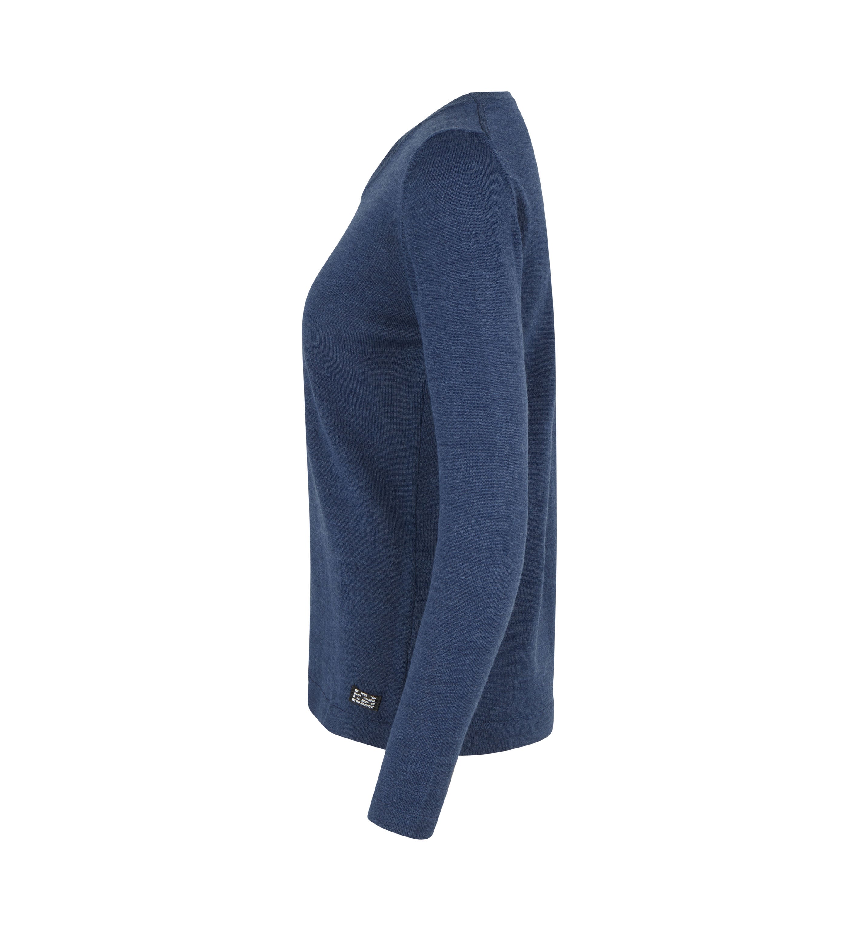 ID S640 SEVEN SEAS The knit | o-neck | dame nærbillede med firmalogo