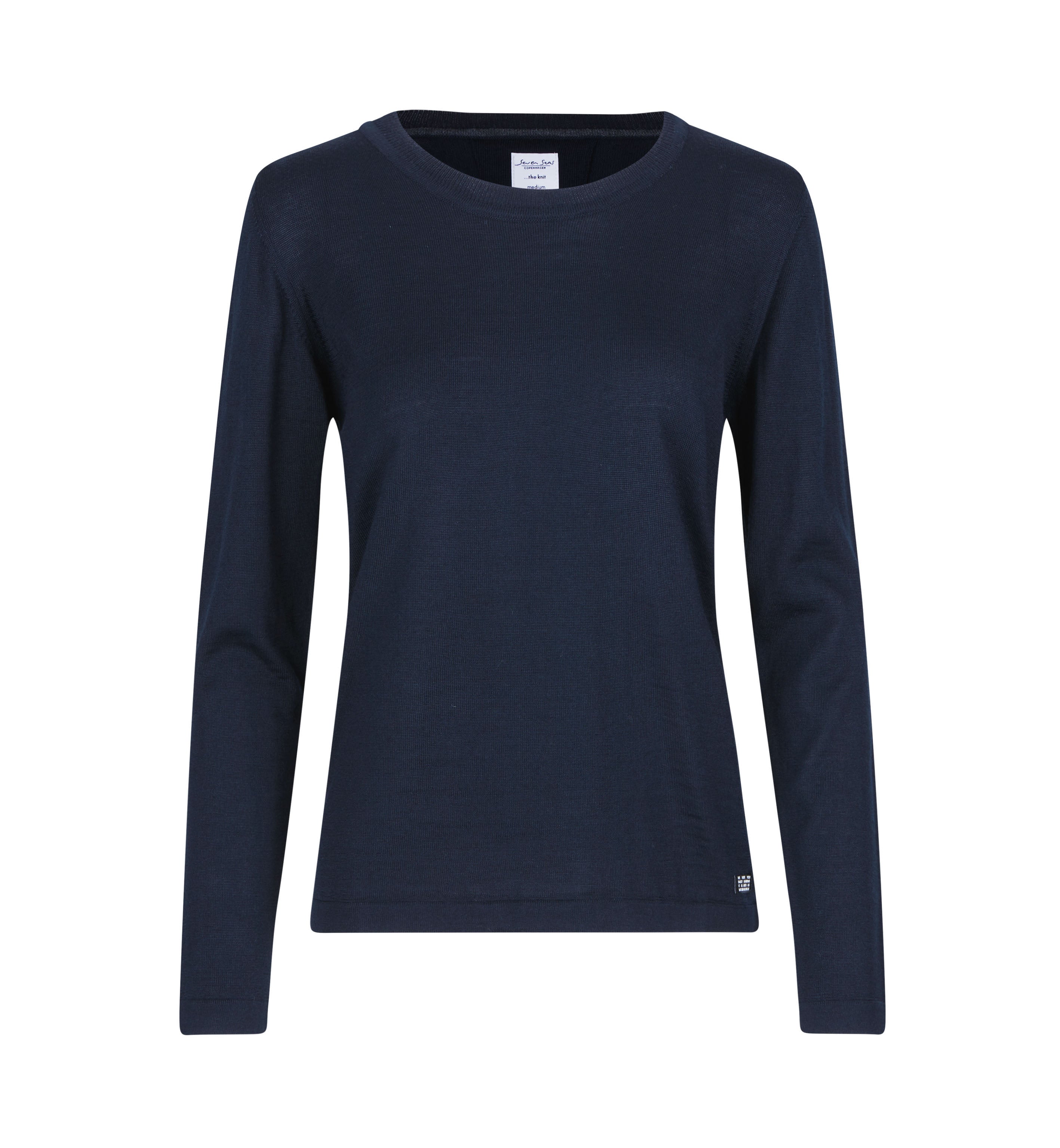 ID S640 SEVEN SEAS The knit | o-neck | dame produktfoto med tryk