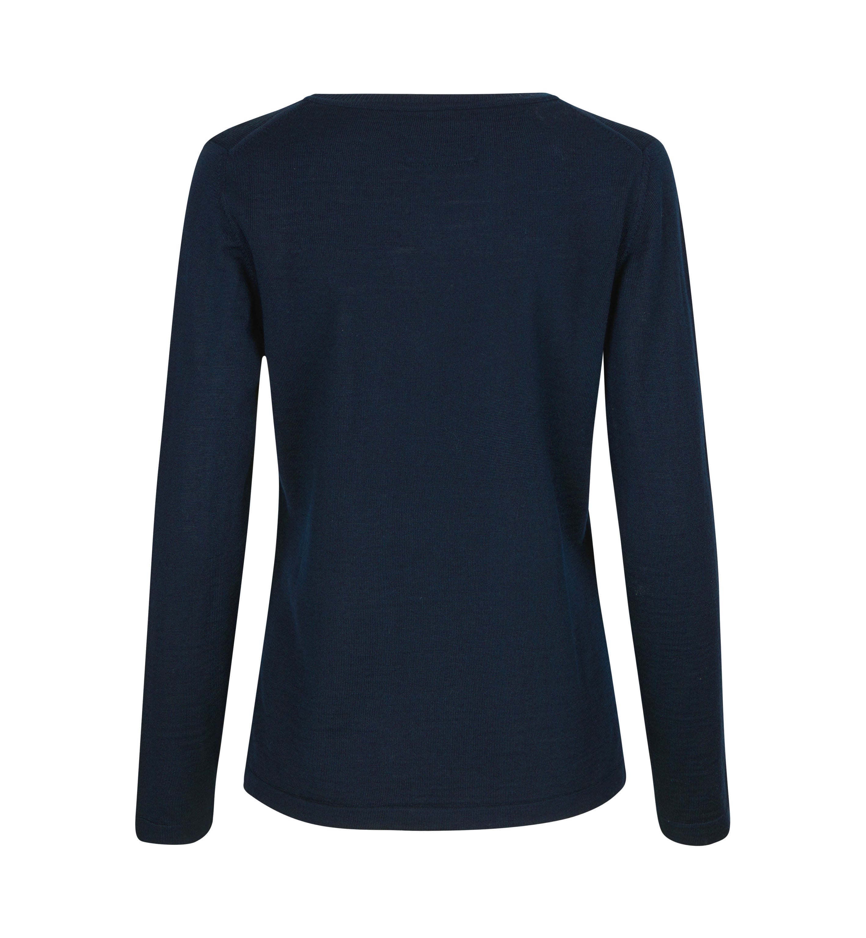 ID S640 SEVEN SEAS The knit | o-neck | dame detalje til broderi