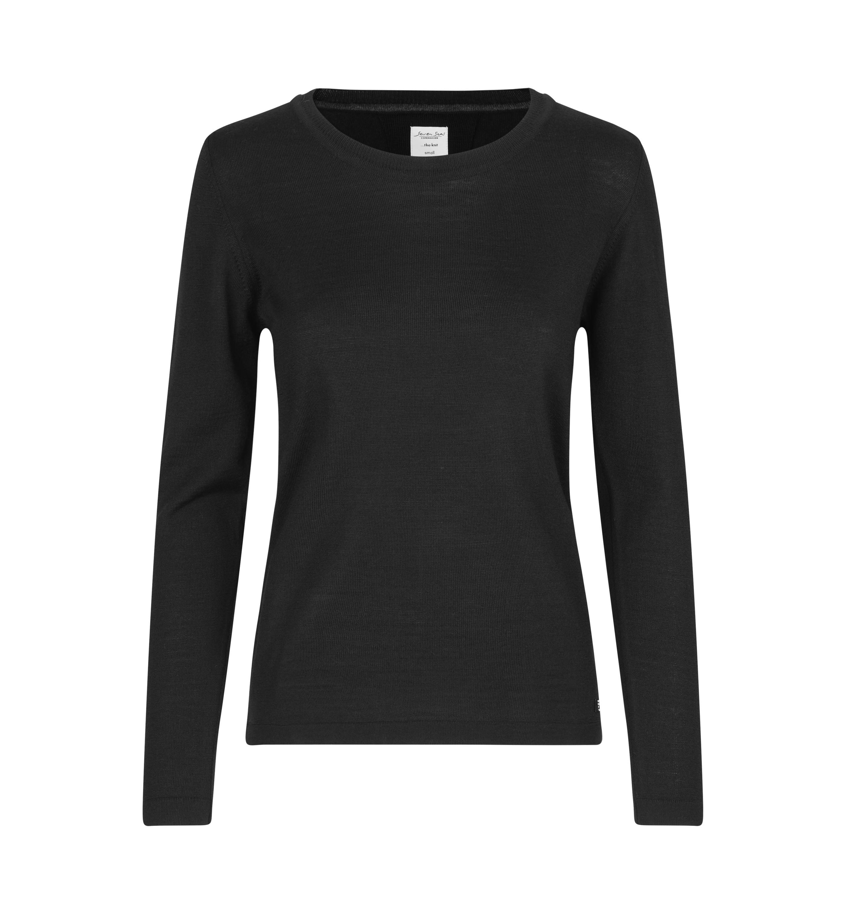 ID S640 SEVEN SEAS The knit | o-neck | dame produktbillede med tryk