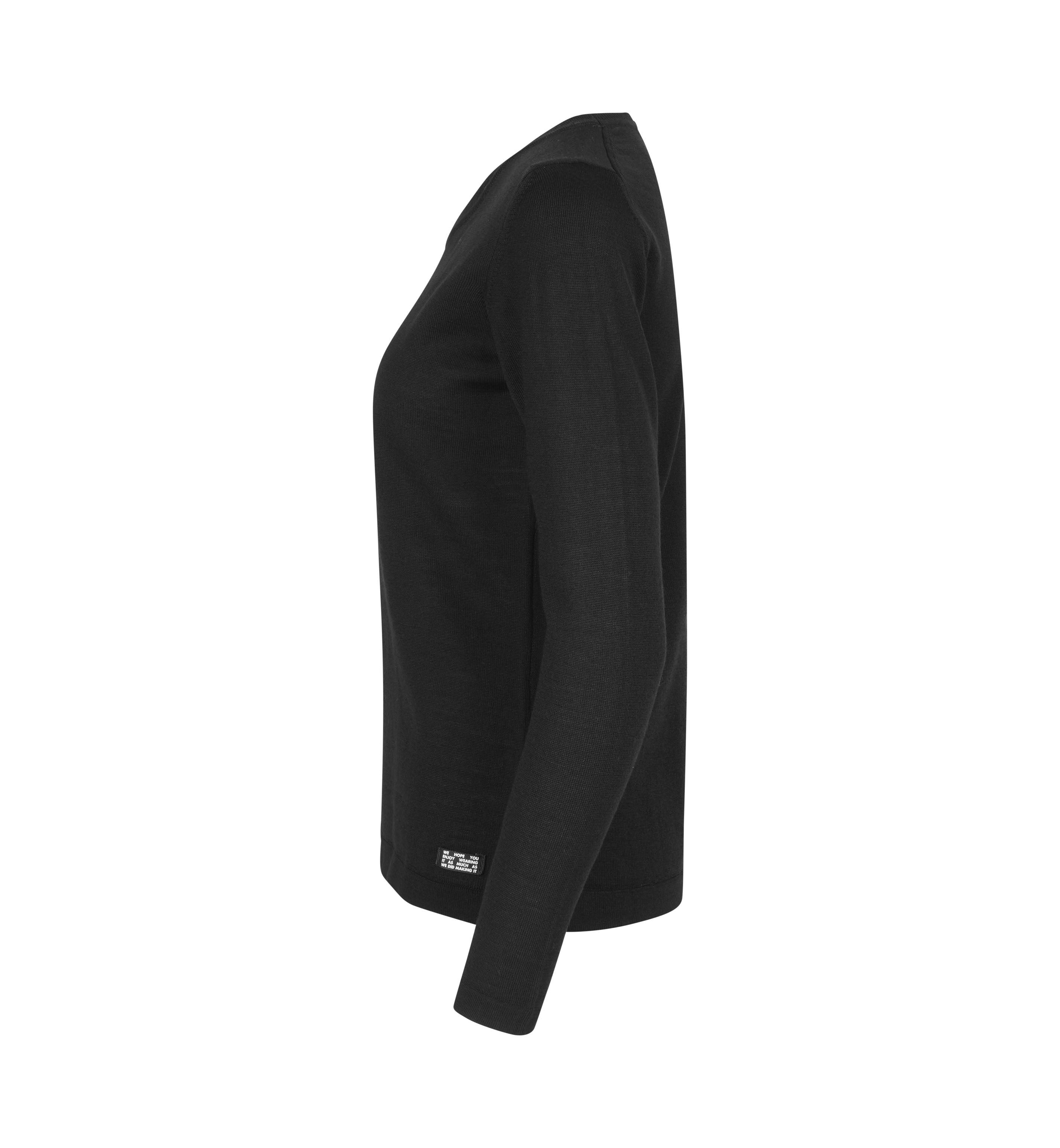 ID S640 SEVEN SEAS The knit | o-neck | dame detalje med firmalogo