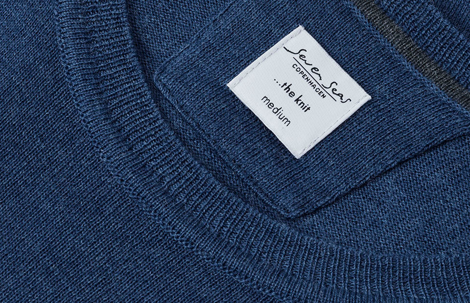 ID S650 SEVEN SEAS The knit | o-neck produktbillede til broderi
