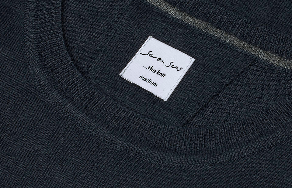 ID S650 SEVEN SEAS The knit | o-neck nærbillede til broderi