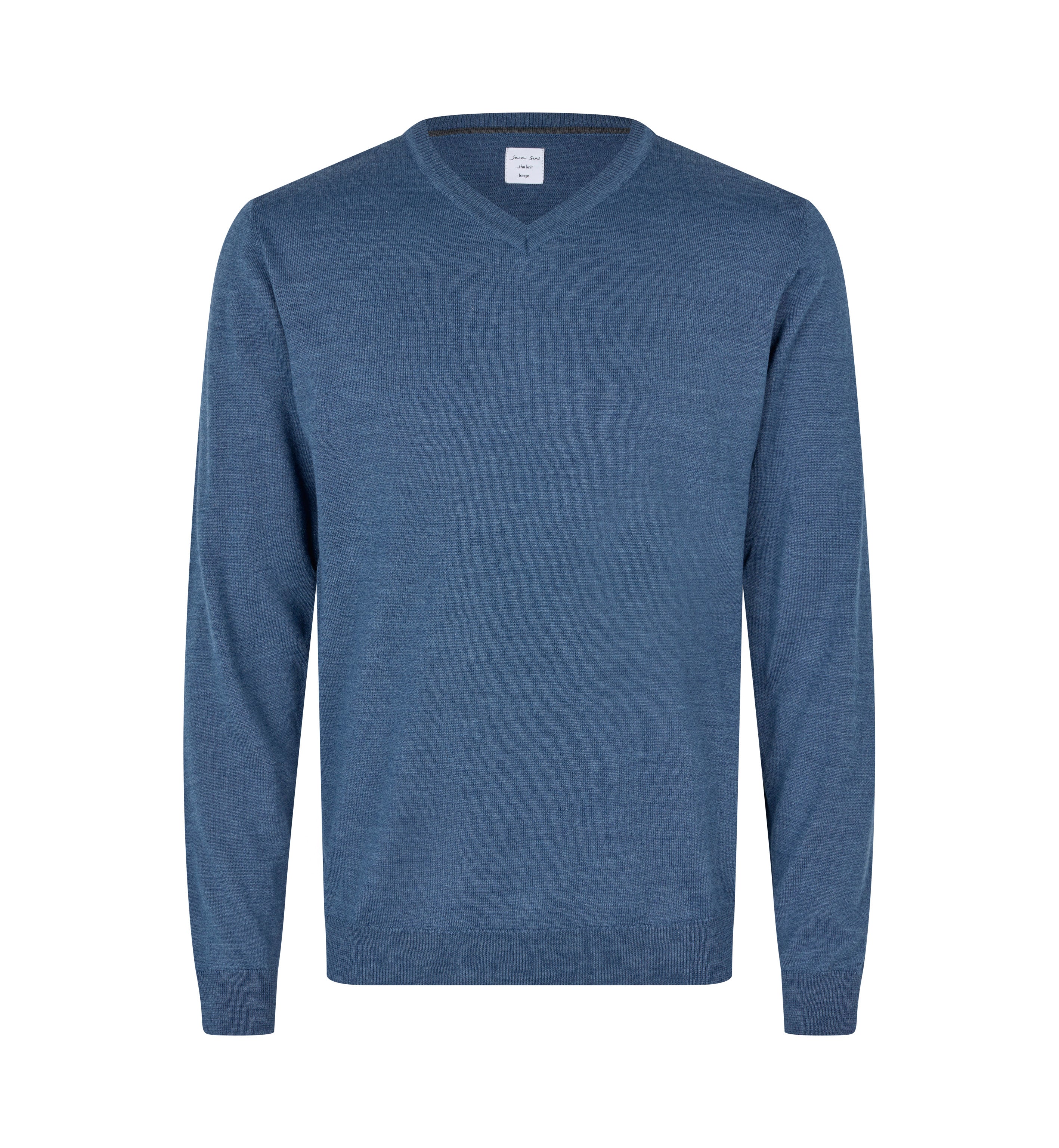 Blå melange, 3XL