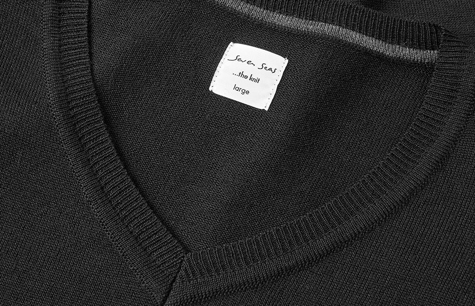 ID S670 SEVEN SEAS The knit | v-neck produktfoto med logo