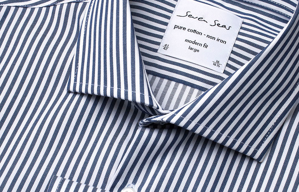 ID S70 SEVEN SEAS Fine Twill Cadet | modern detalje med firmalogo